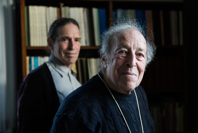 Ben Mottelson og hans søn Malcolm.