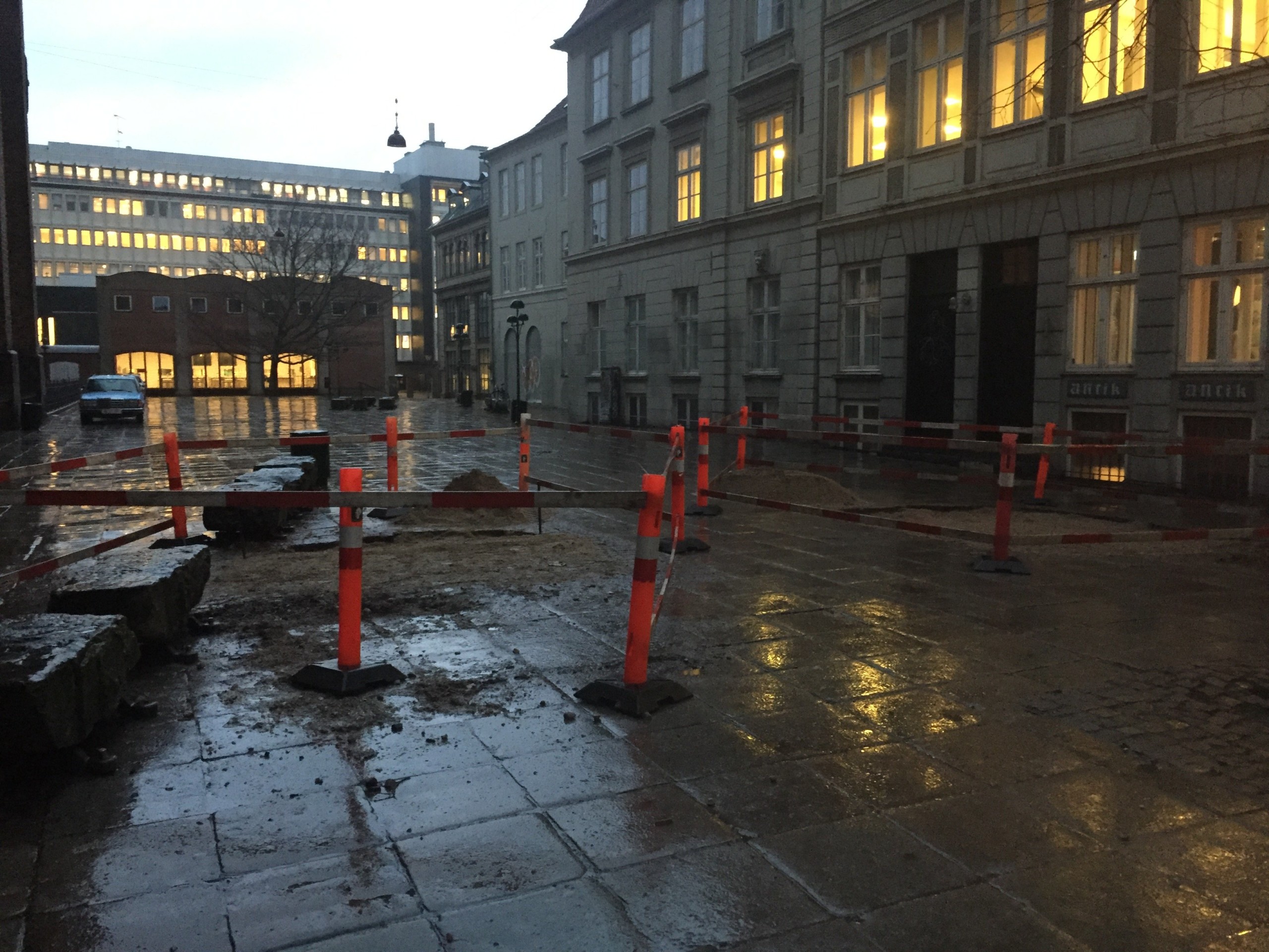 FRAVÆR AF TRÆ - Her stod to smukke træer.