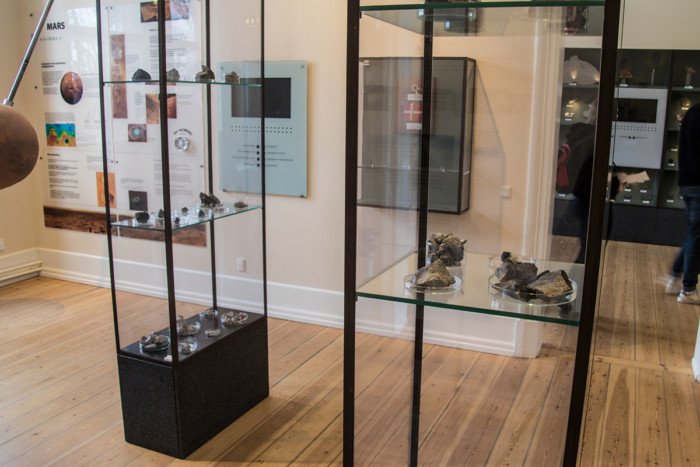 Meteorite on display at the Geological Museum