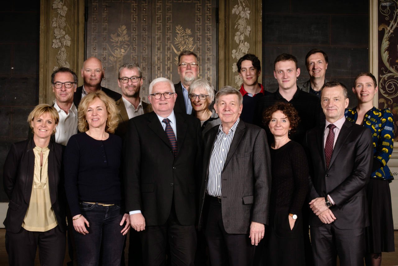 The UCPH Board. Former Chairman of the Board Nils Strandberg (3 from the left, front row) and external member Jannik Johansen (4th from the left back row) are to be replaced 15th September, 2017.