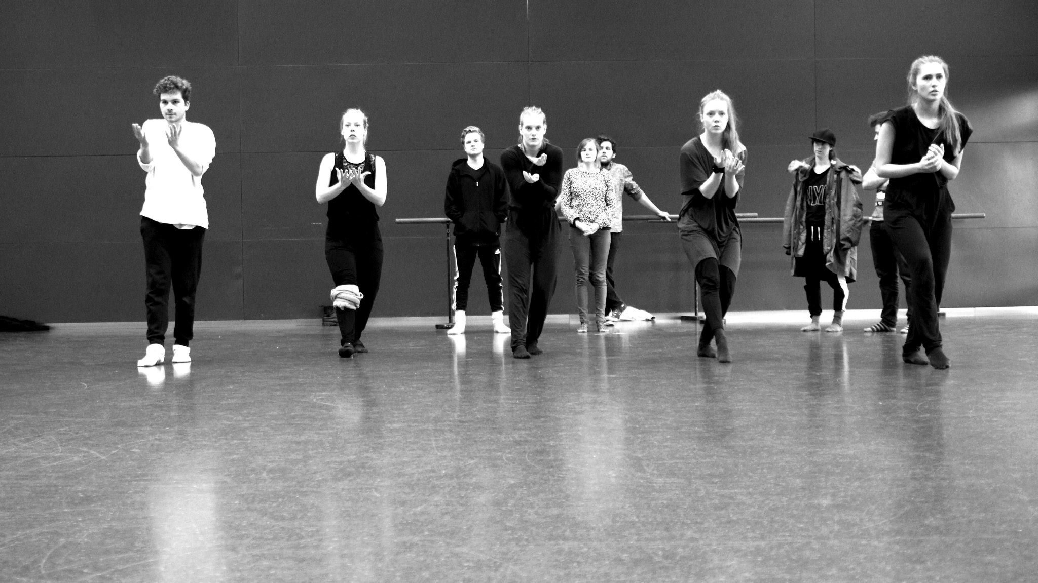 Optrin fra forarbejdet med IKK-Musical 2015 med titlen 'Gaudium'.