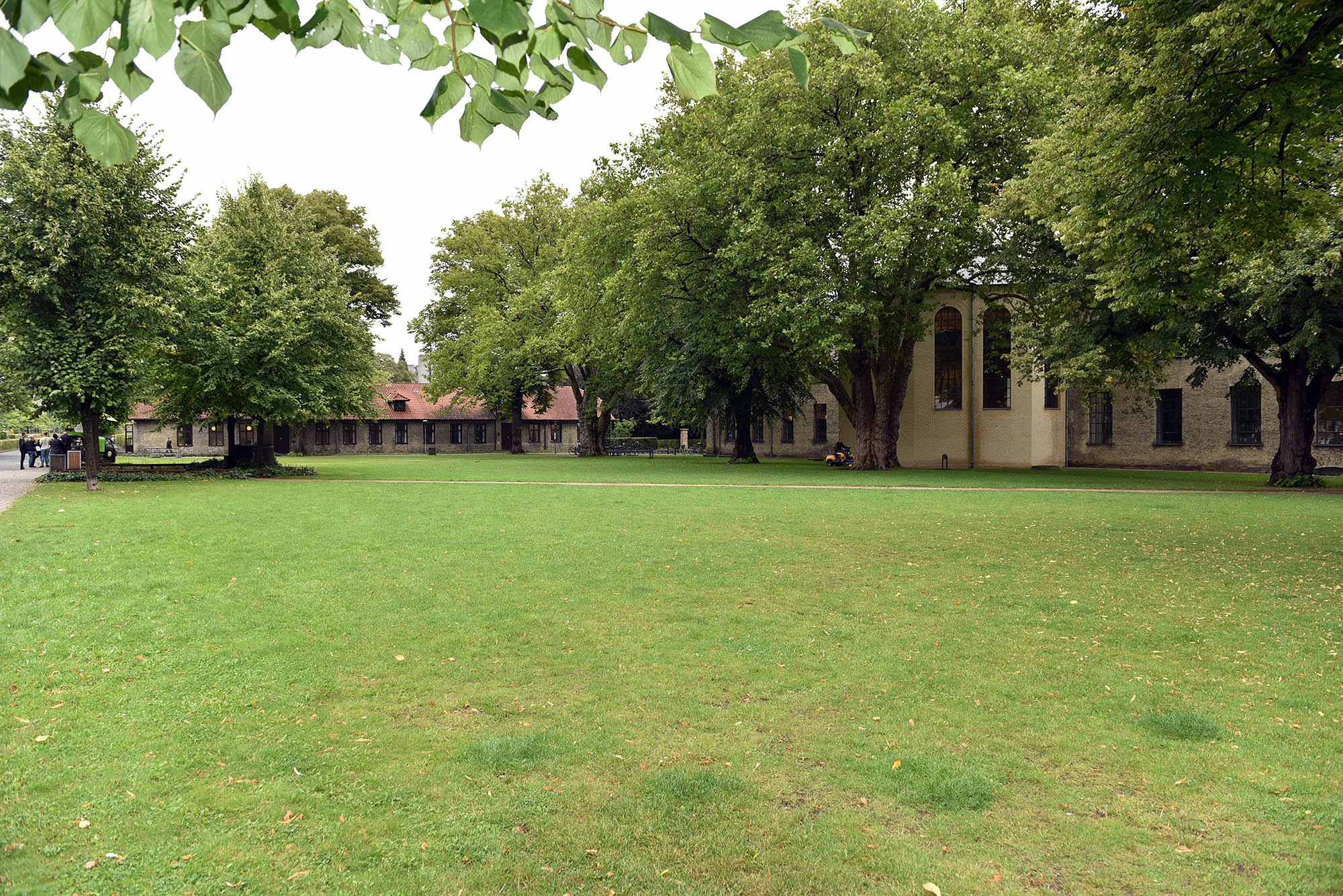 Pga. byggerod på Frue Plads er årets fest flyttet til idylliske omgivelser på Frederiksberg Campus.