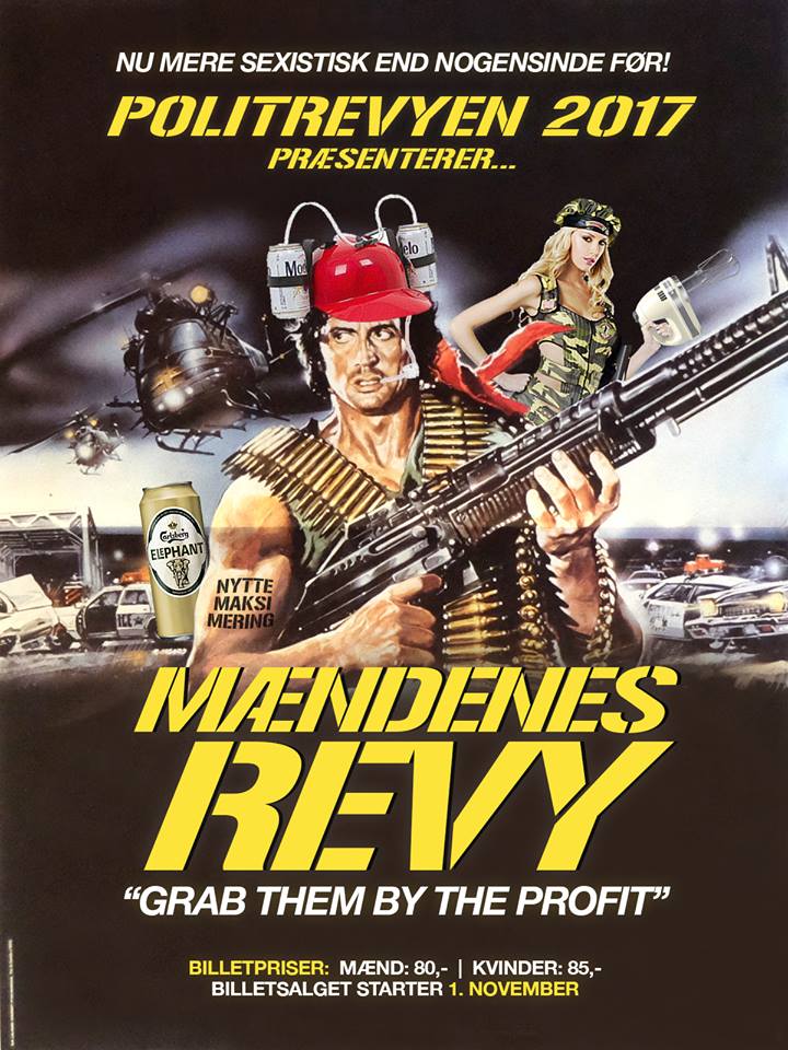 Politrevyens reklameplakat med afsæt i sexismedebatten.