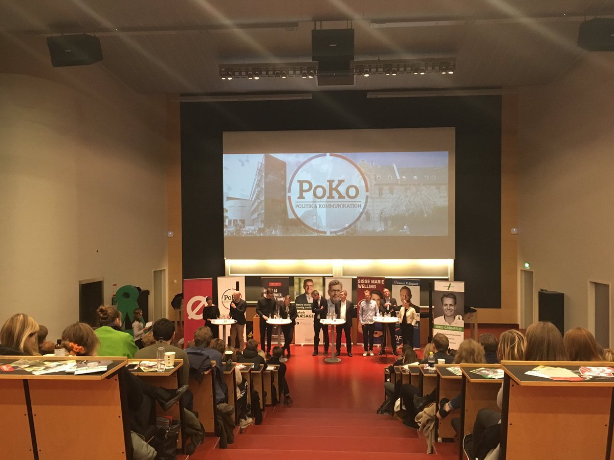 Nine candidates for the upcoming municipal elections debated in front of a full house at CSS, University of Copenhagen.