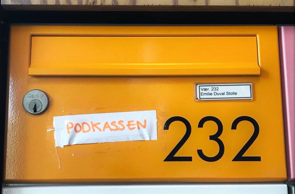 Emilie's postbox at the Tietgen dormitory, where you can put in a note with your dilemma.