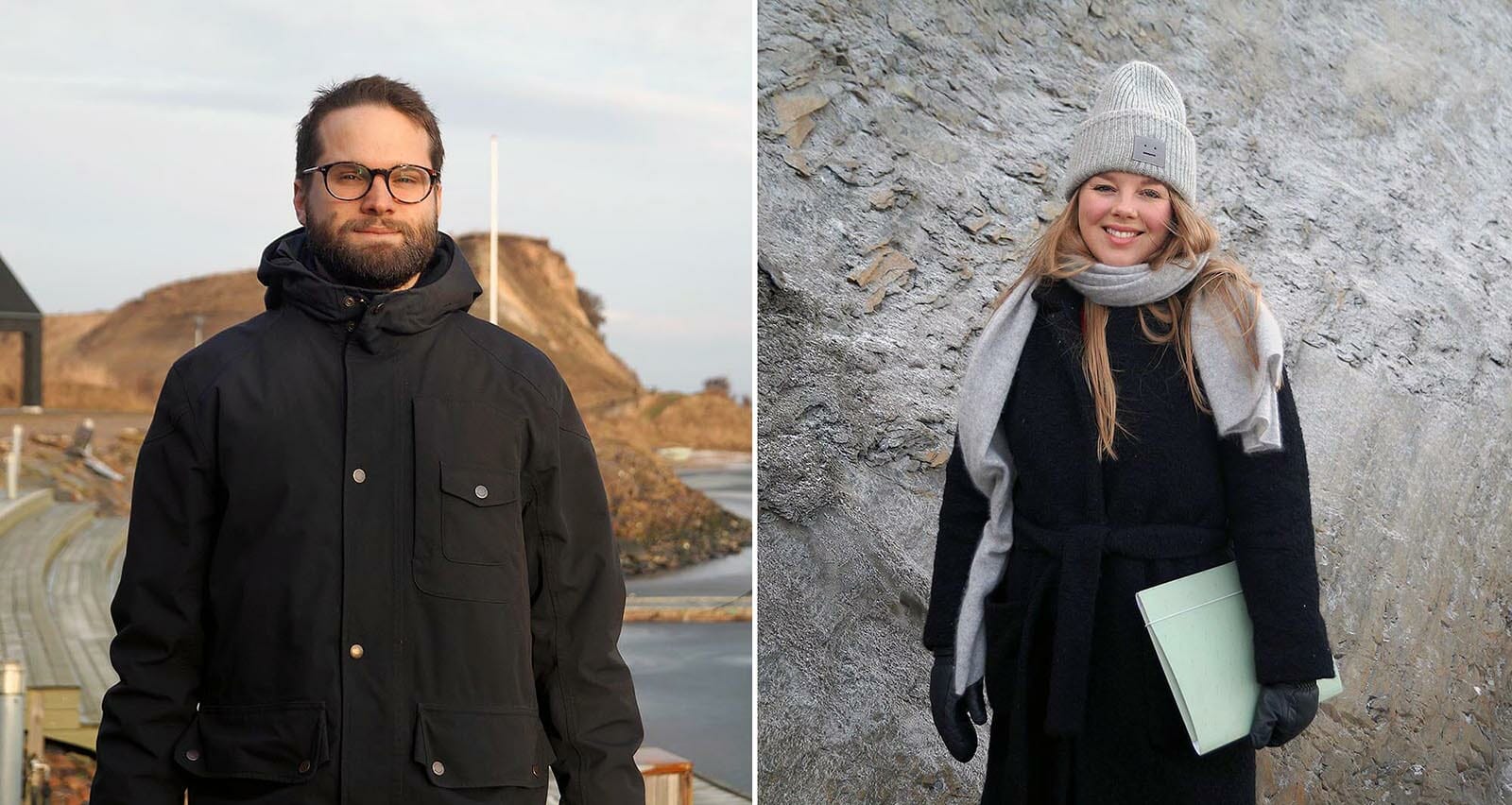 Lauritz Rask and Mette Holst on Mors