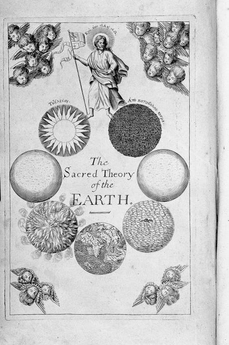 Den engelske teolog og naturforsker Thomas Burnets 'hellige teori om Jorden' fra 1680 var en historisk geologi på bibelsk grundlag.