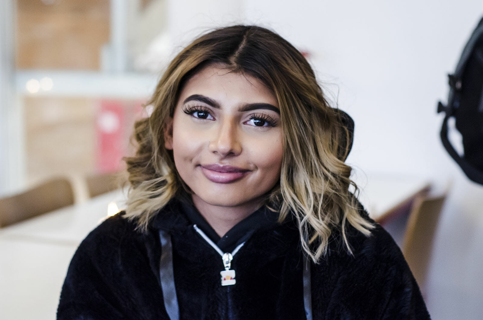 18-årige Aysha fra Københavns Åbne Gymnasium.