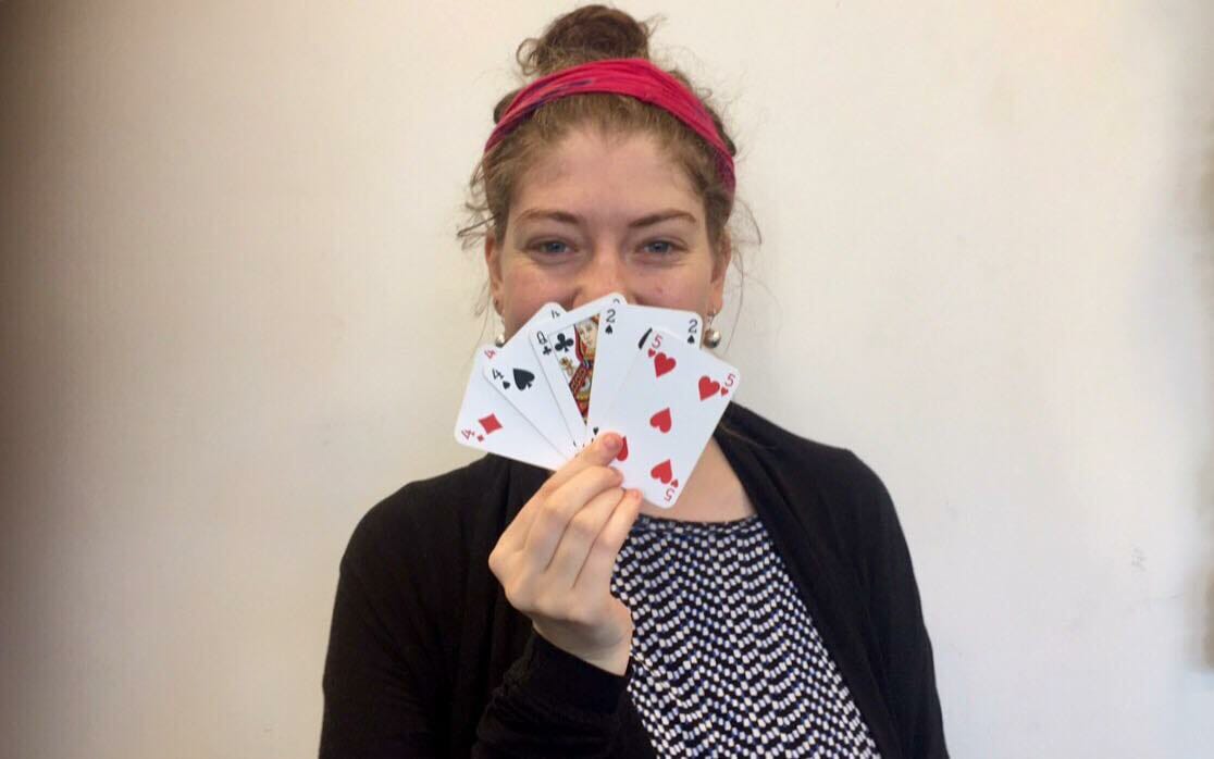 Ditte Engels Hermansen har læst kortspil på Humboldt.