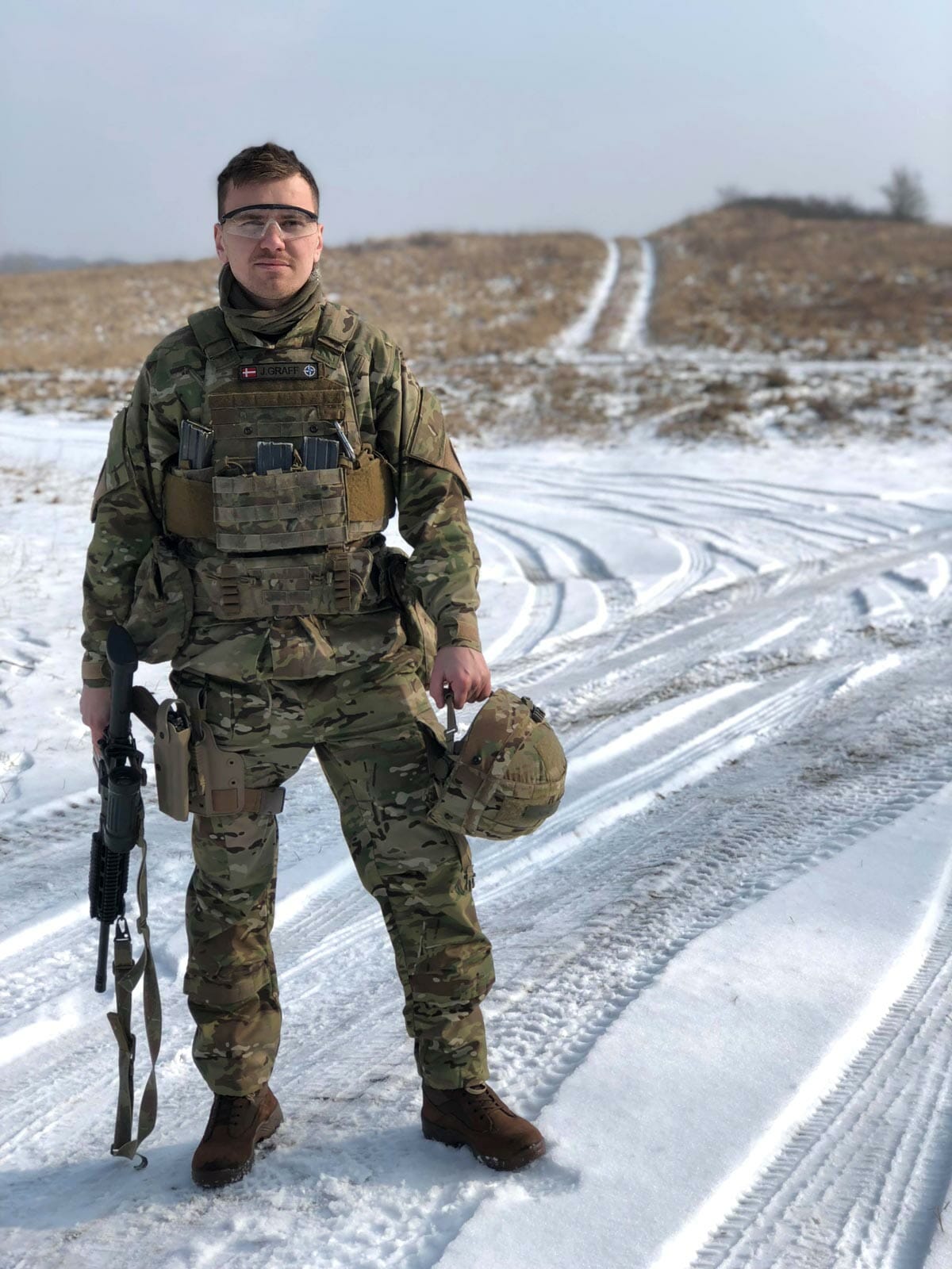 Jens Graff på en netop overstået øvelse. 