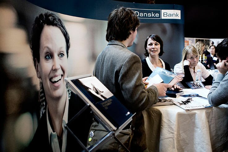 Samarbejde med erhvervslivet flugter med KU's strategi, siger rektor Henrik C. Wegener. (Arkivfoto fra karrierebørs på KU 2008)