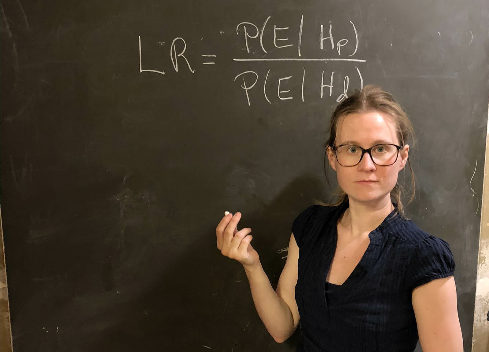 34-year-old Therese Graversen is doing research on the statistical analysis of DNA mixtures in forensic medicine at the Department of Mathematical Sciences, UCPH.