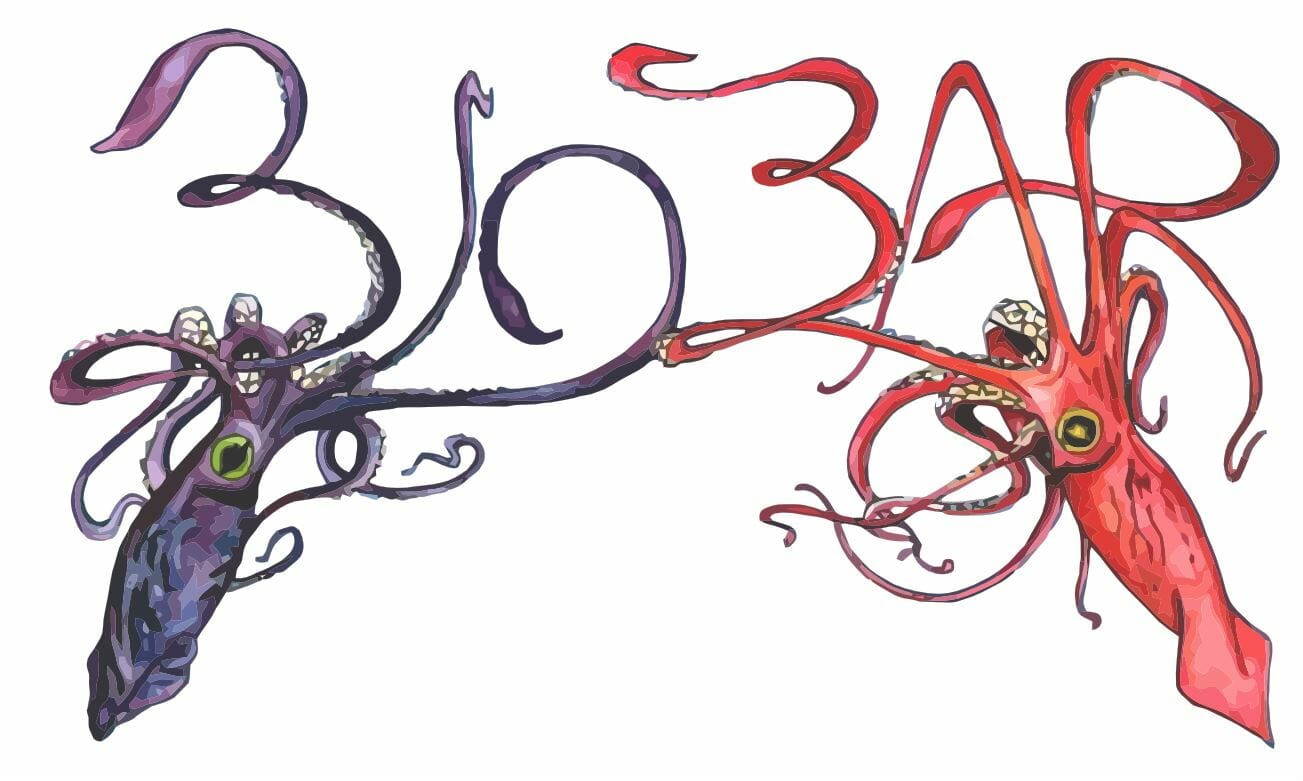 BioBars art nouveaux-agtige blækspruttelogo.