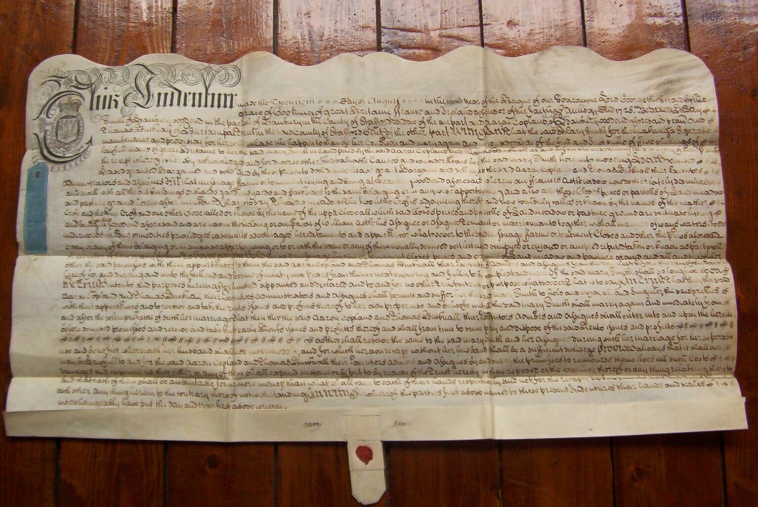 Et af de oldgamle pergamenter, som Matthew Collins og hans forskningshold skal undersøge. 