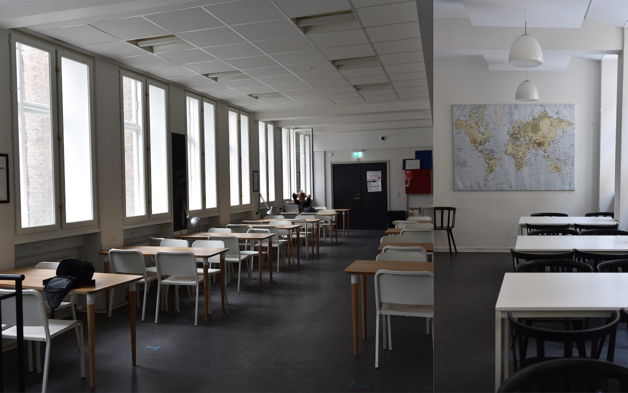 Studenterhuset er et godt sted at mødes i læsegruppen. Her er ikke lang vej til kaffen og fyraftensøllene. 