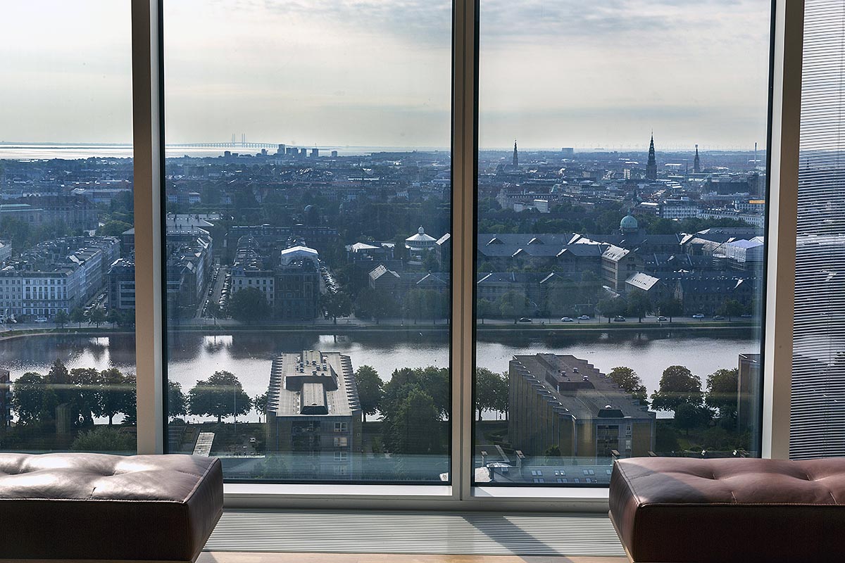 Udsigt fra toppen af Mærsk Tårnet har høj wow-faktor.