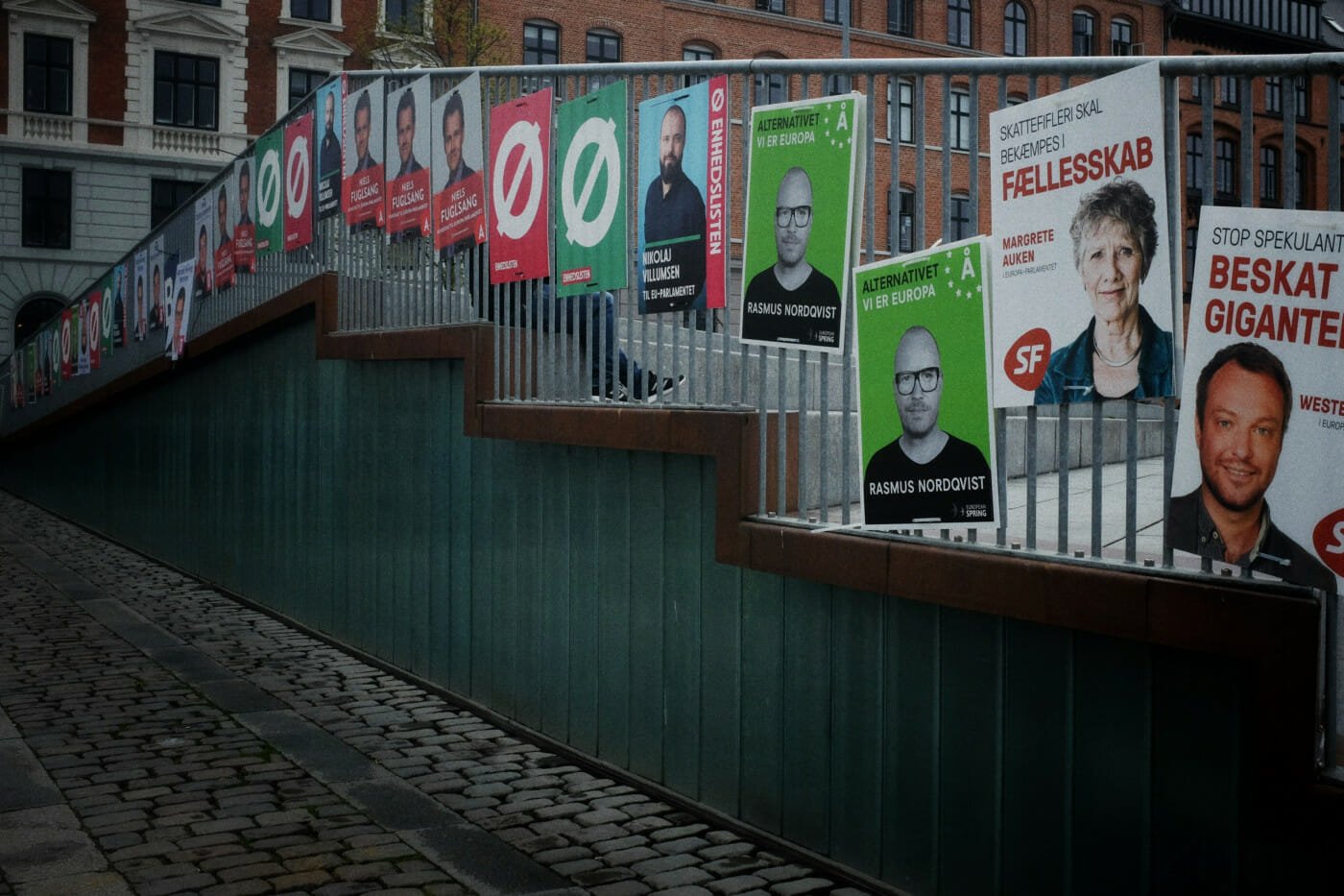 Election posters at Israels Plads, Copenhagen, Spring 2019