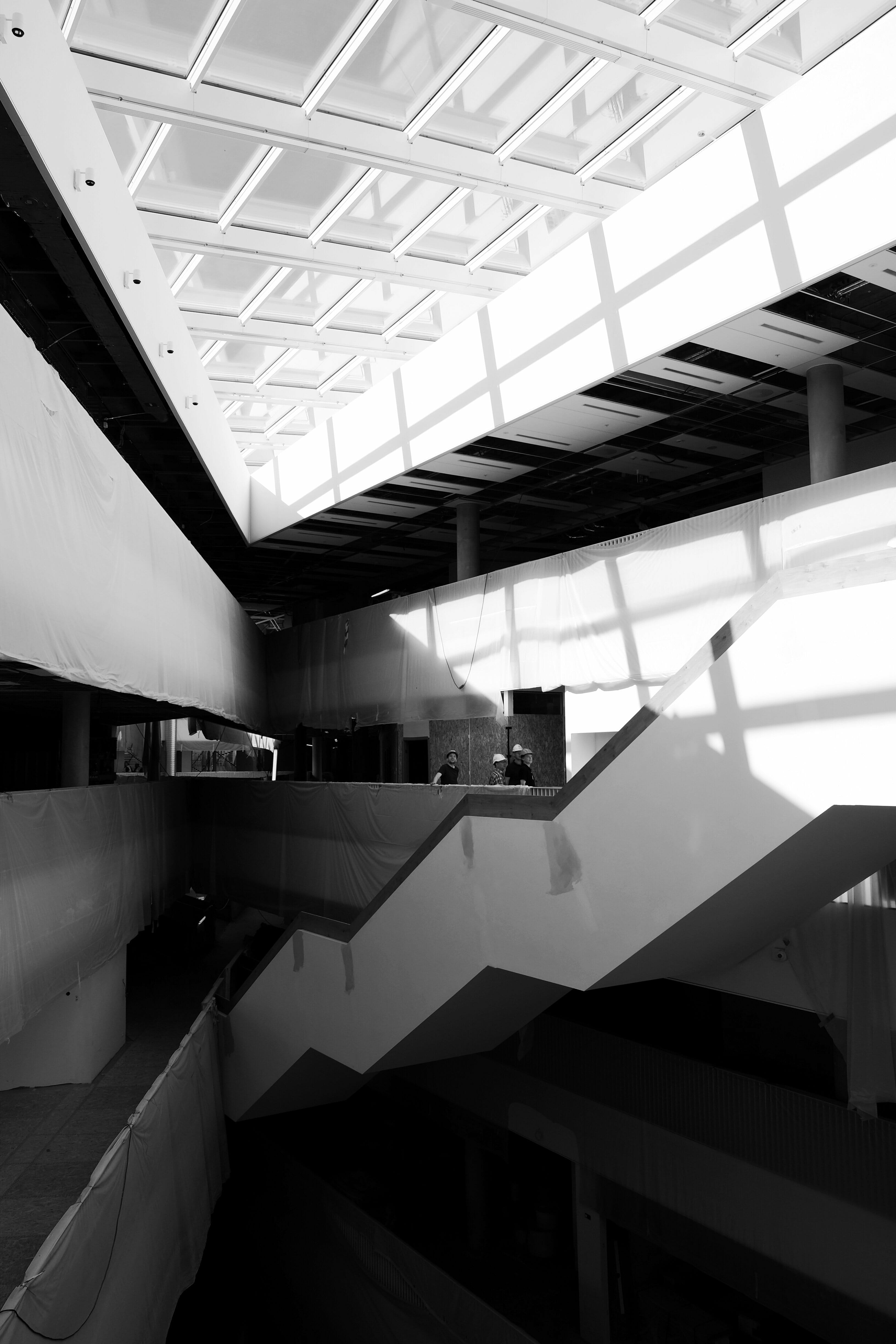 Interiør i byggeriets hovedafsnit.