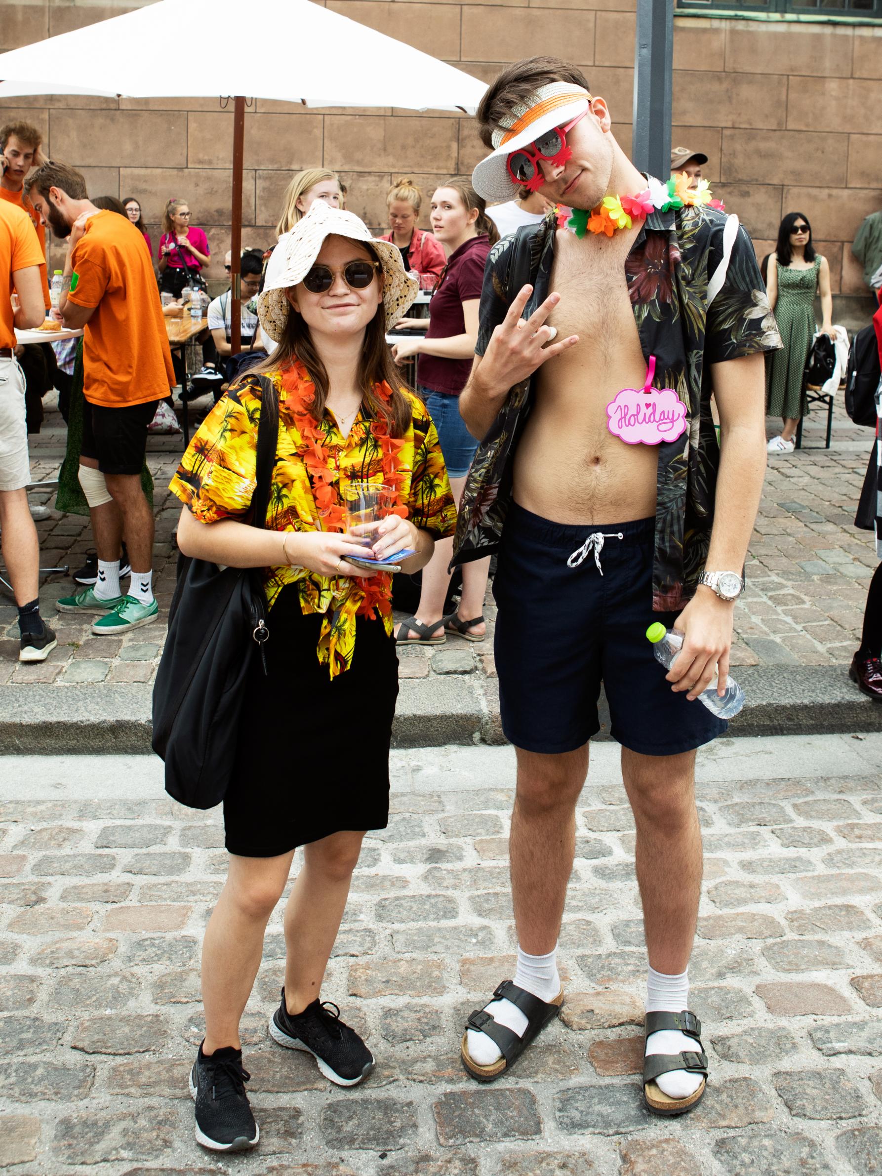 Der var flere gode bud på street style blandt de studerende. Disse er tydeligt inspireret af Hawaii.