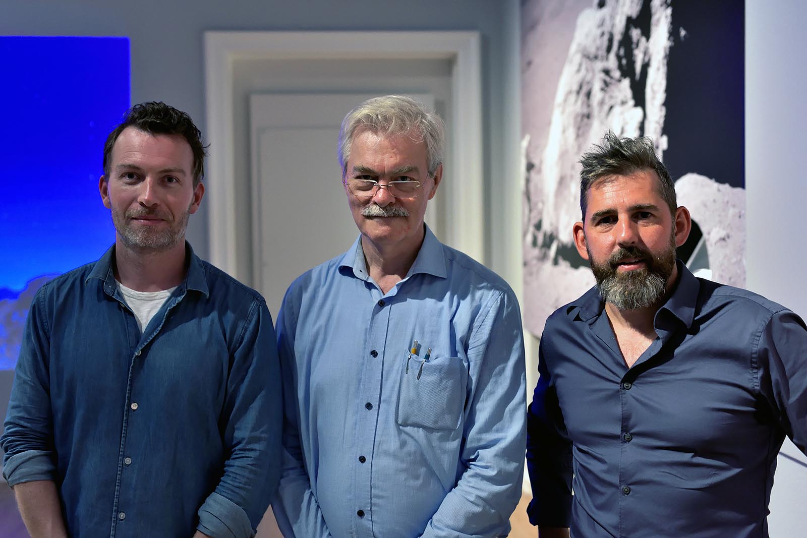 Fra venstre mod højre er det Christoffer Muusmann, Nikolaj Scharff og Martin Bizzarro.