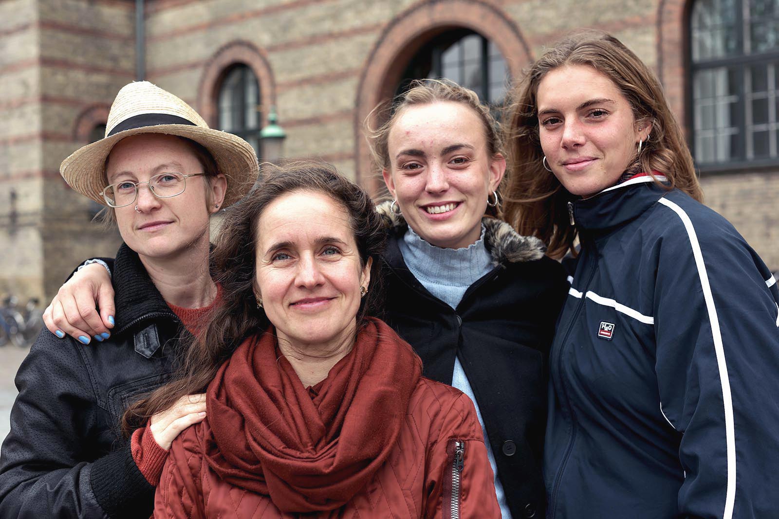Fra venstre: Freddy m. Frederiksen, Hanne Bess Boelsbjerg, My Abrahamsen og Tamara Machin Kristensen.