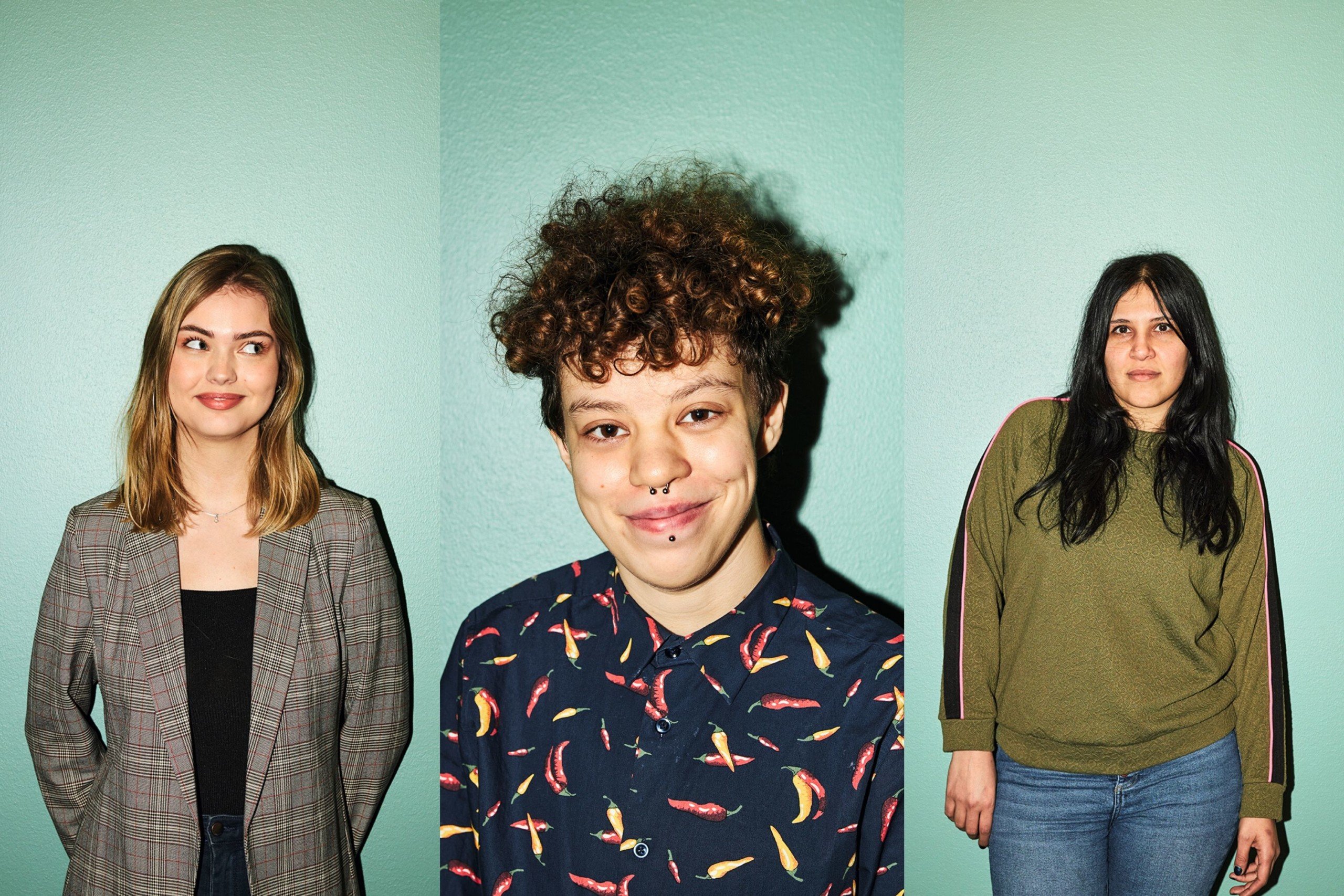 Fra venstre: Victoria Hogstad, Zaki Varming Benmbarek, Karaneh Bari.