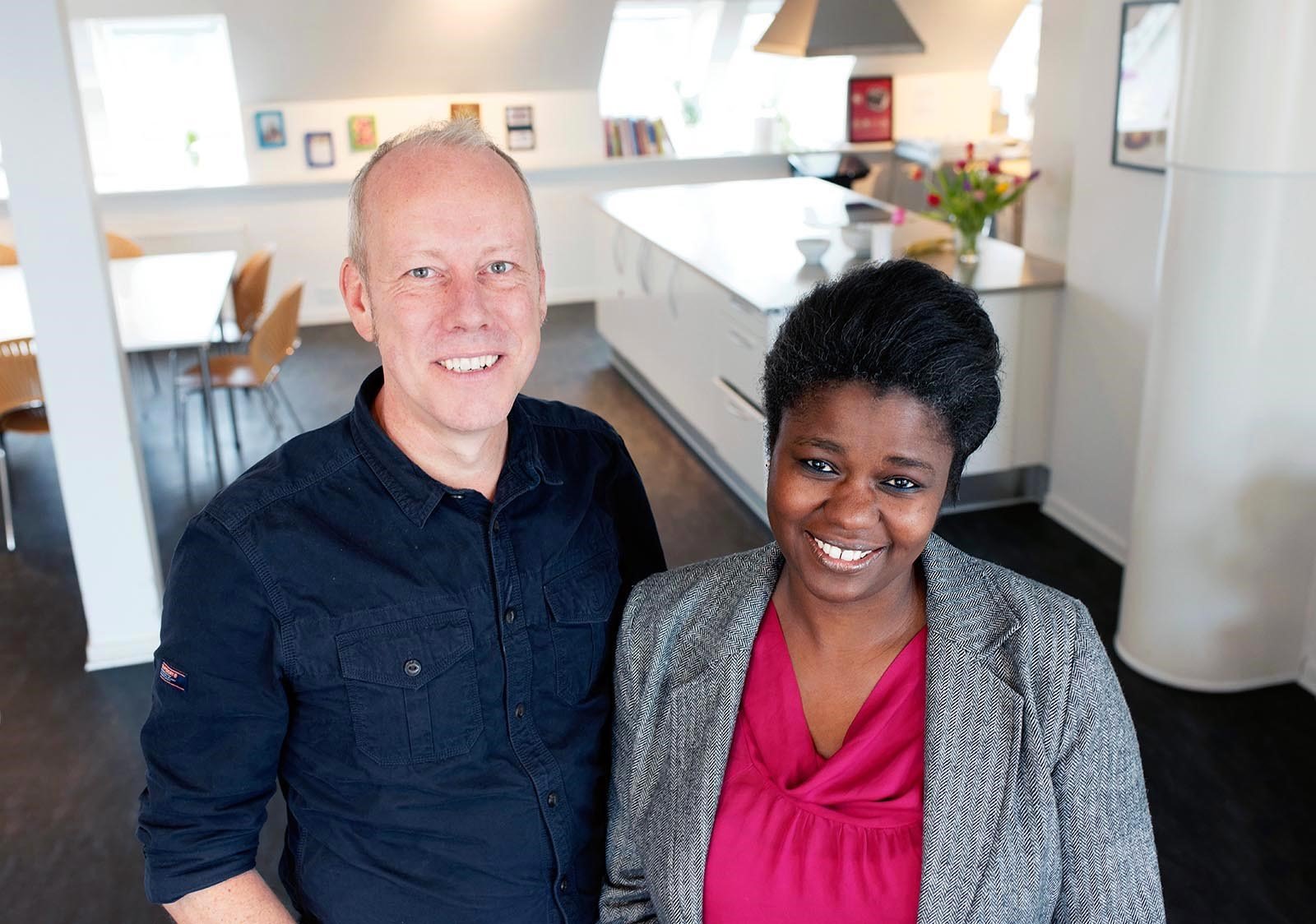 Mark de Vos og Mary K. Kobia.