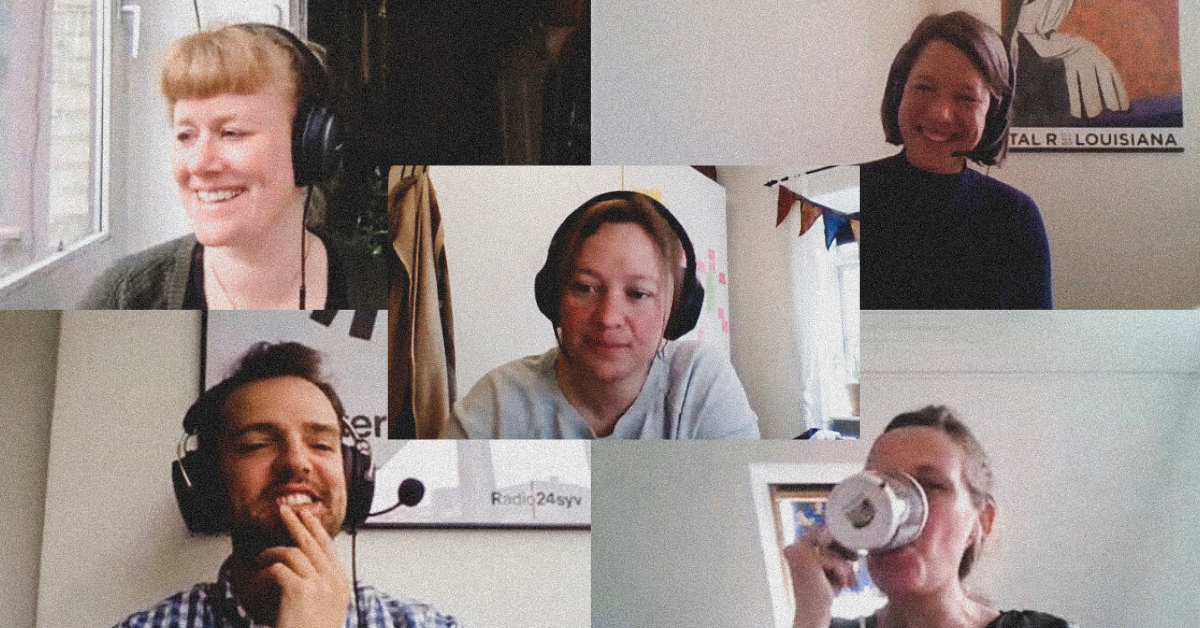 I ph.d.-arbejdsgruppen er de meget strikse med onlinemødetiderne. Dagen begynder 8:50, og det koster en øl at tjekke ind for sent.