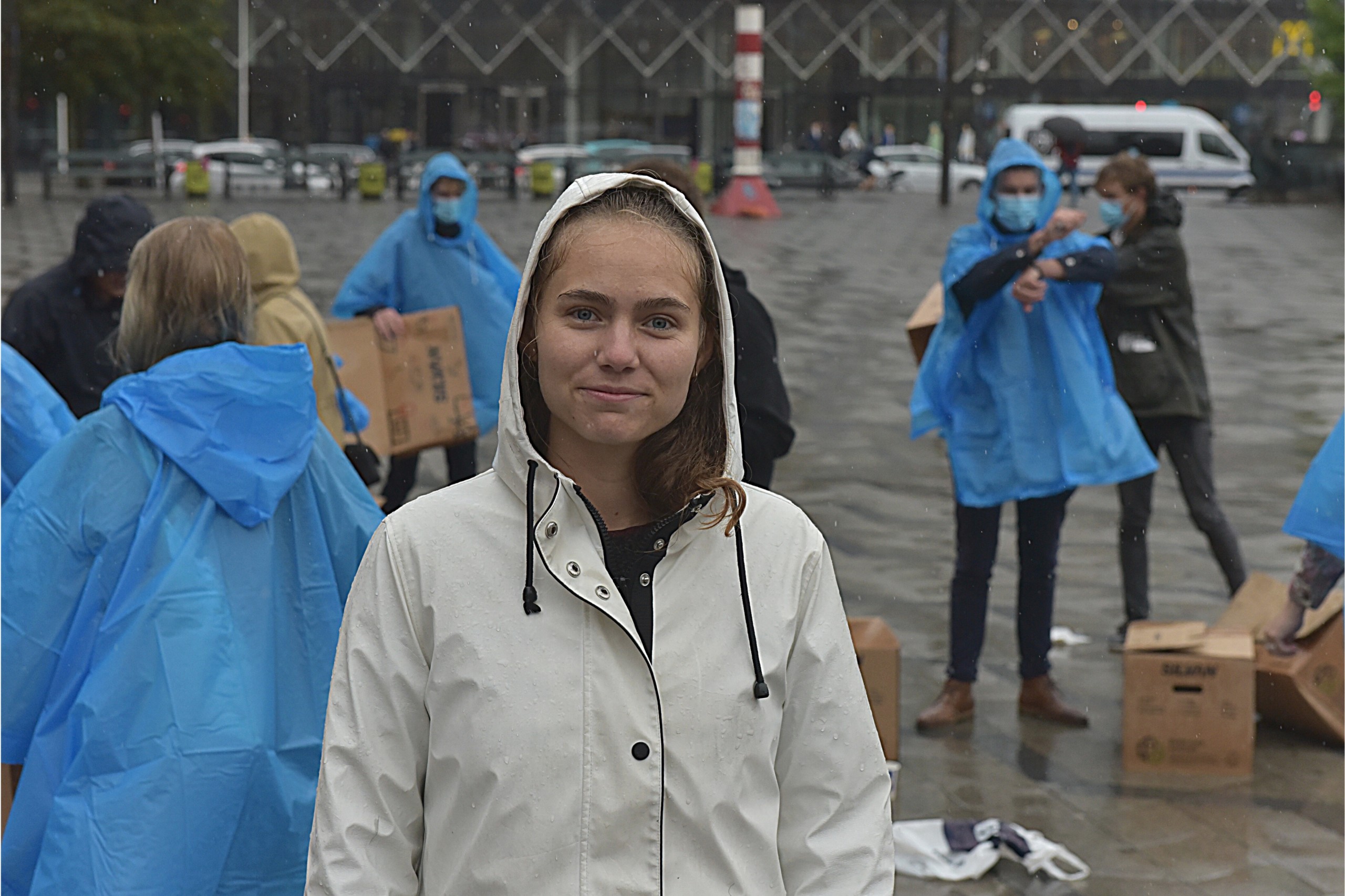 Studenterrådet var en af arrangørerne bag boligaktionen. Her ses næstforperson Maria Johansson.