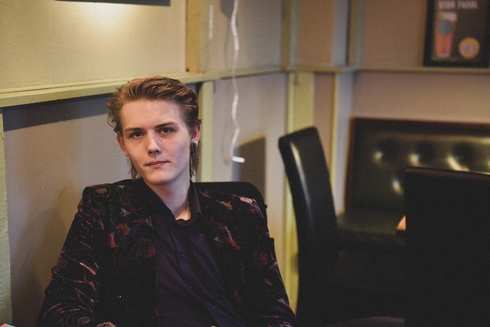 Harald Toksværd på Artillericaféen på Amager, hvor de ansvarlige for blokaden i 2019 altid mødtes og lagde strategi.