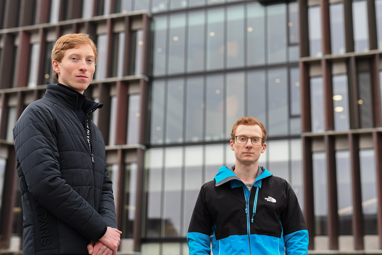 Jacob Pohl Stangerup Nielsen (tv.) og Johannes Roth Madsens studie er nu under bedømmelse af etablerede forskere.