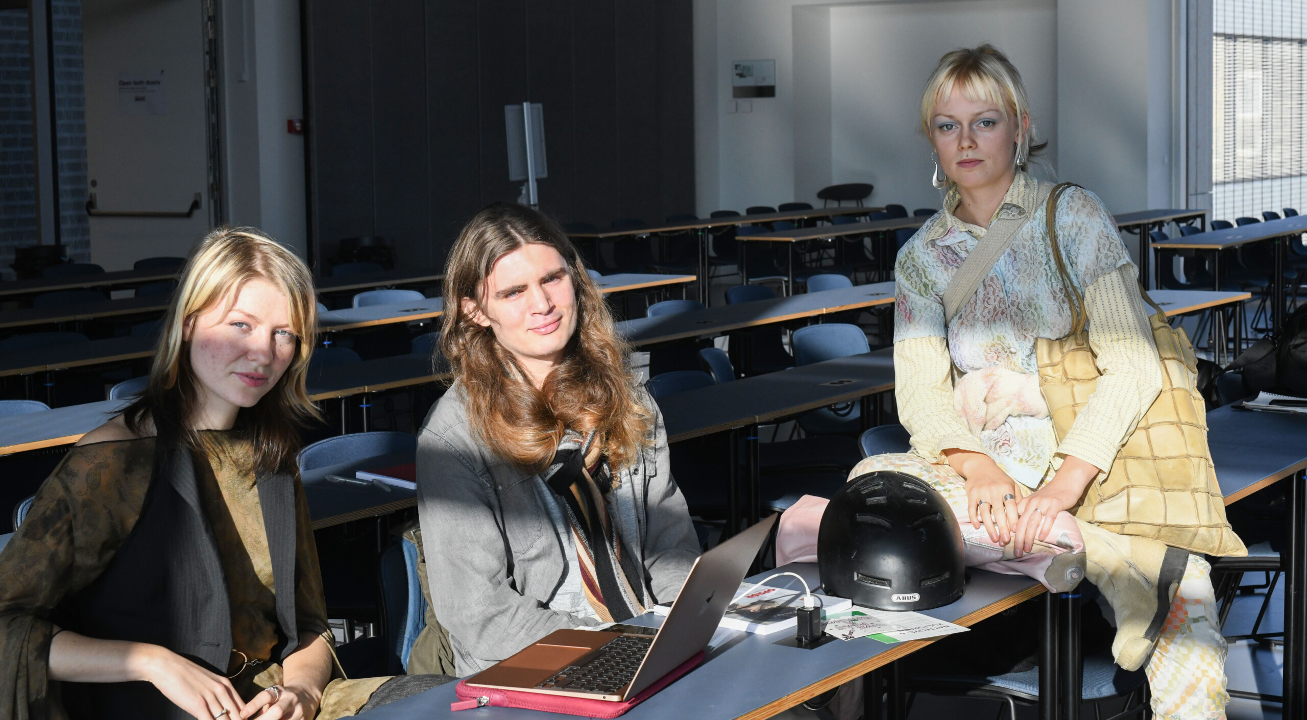 Studerende Sascha Trier Olsen, Nicholas Hein Nielsen og Selma Foss Hagerup syntes, at debatten blev en smule islamkritisk.