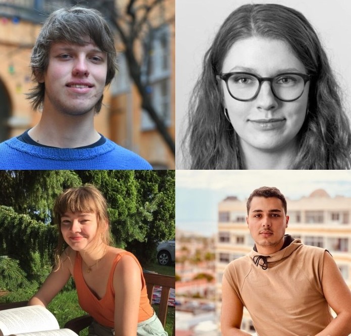 Esben Bjørn Salmonsen, Sarah Valentina Møller, Helga Carstens og Yannic Cyrus Bakhtari.