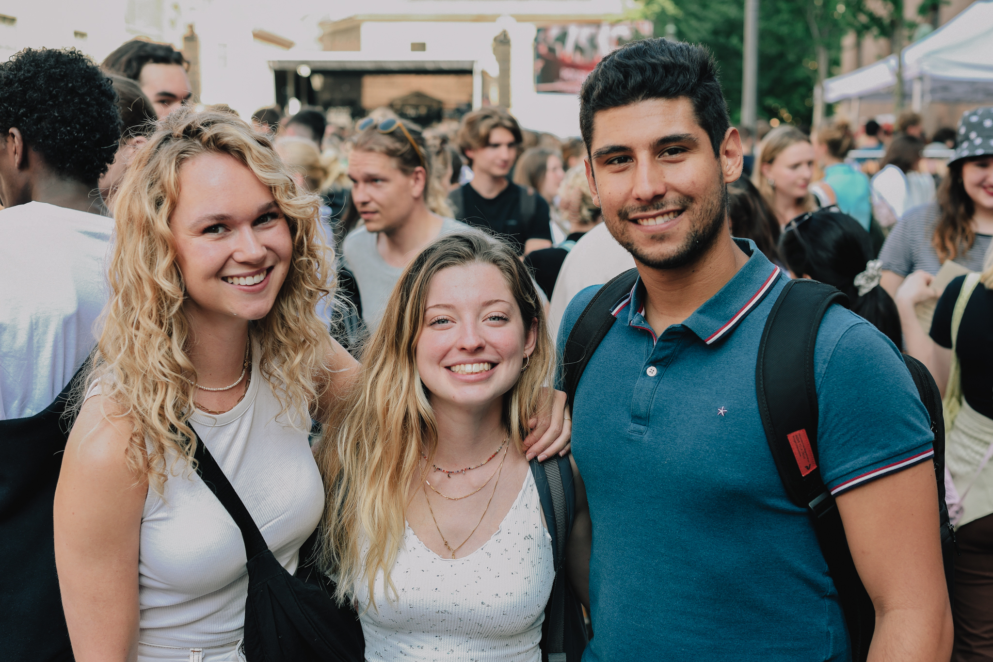 From the left: Jeltje Spapens from the Netherlands, Sara Ruiz and Marc Salas from Barcelona.