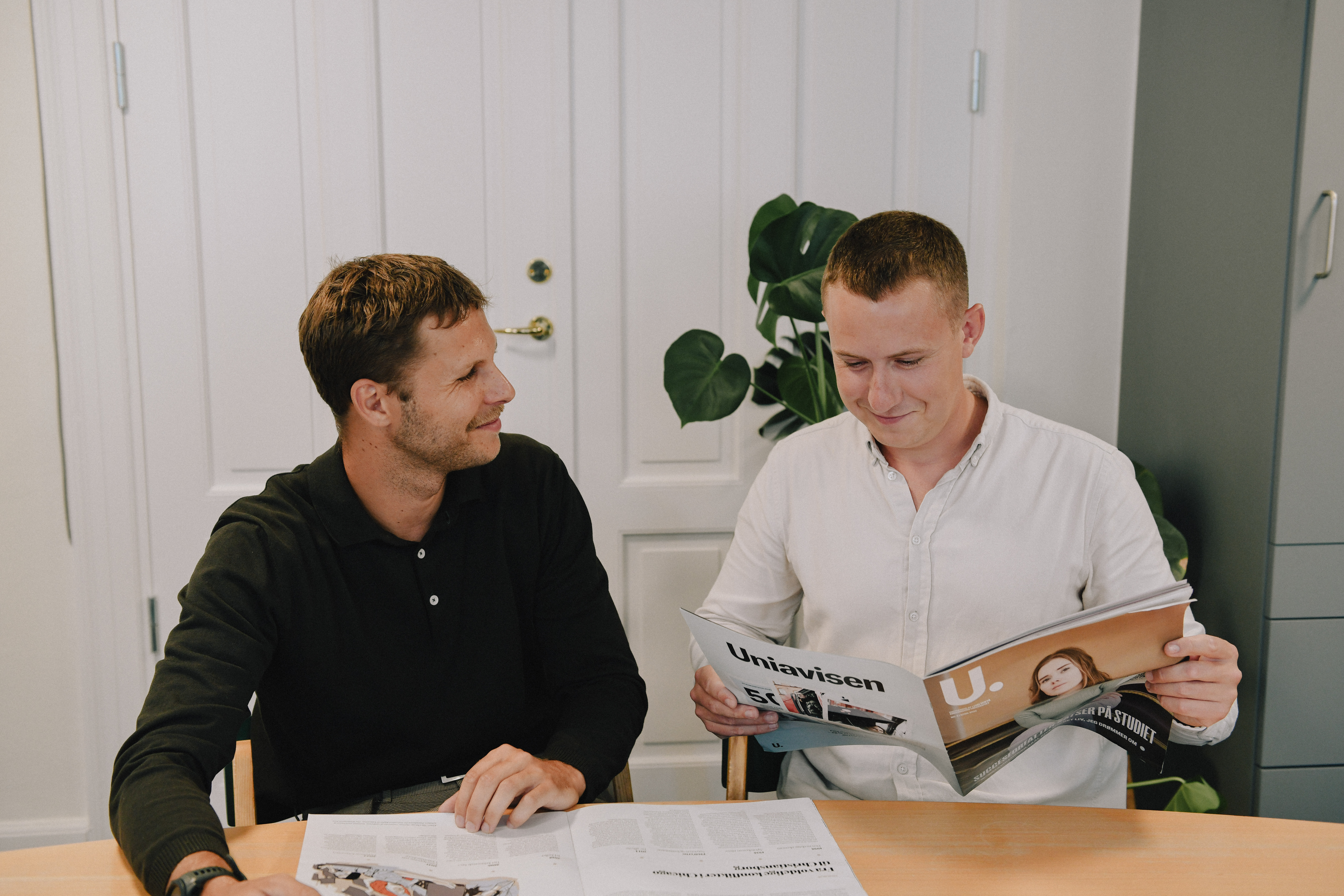 Sebastian Dall Mayoni (tv) og Jonathan Transbøl 