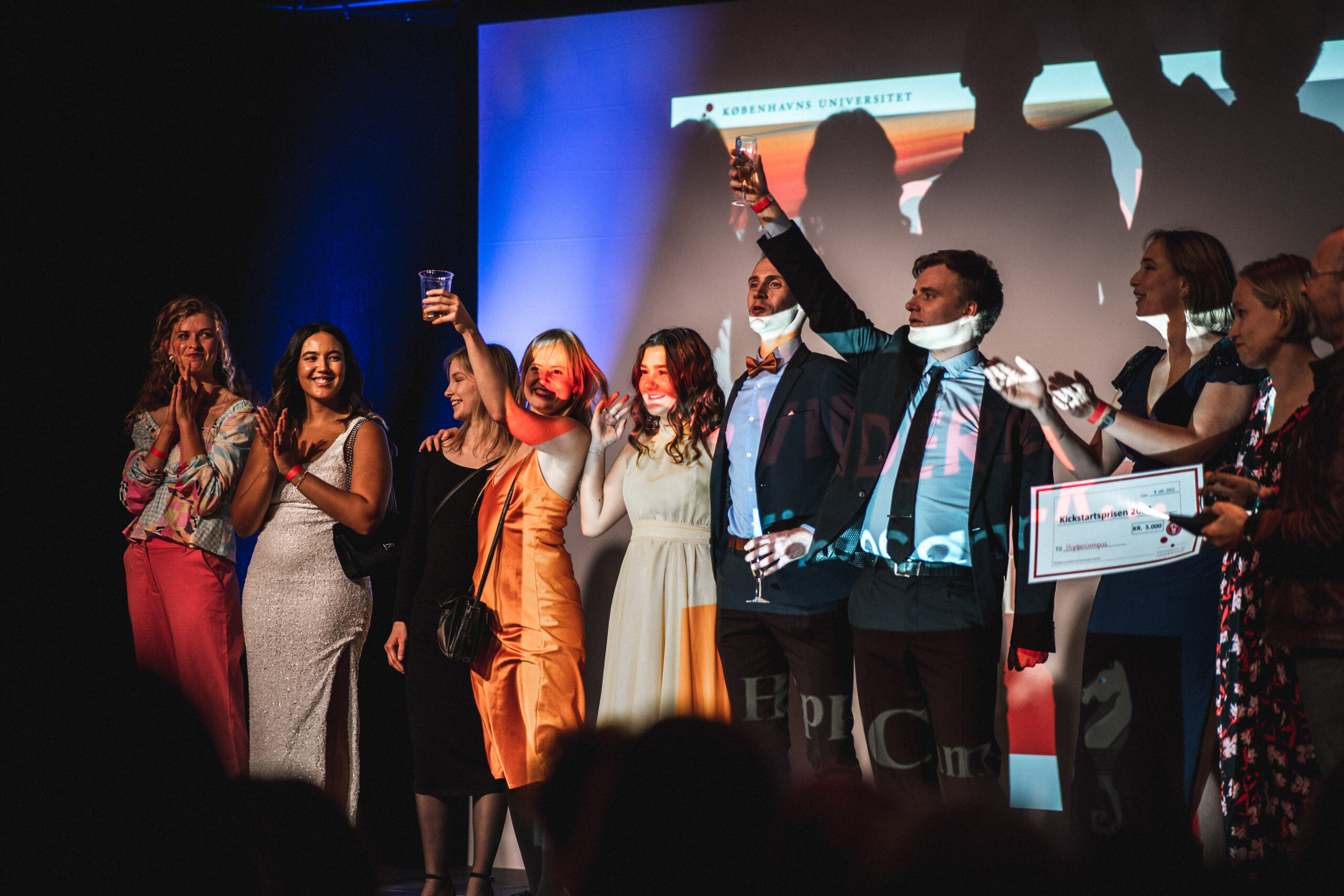 Holdet bag brætspilscaféen Hippocampus kvitterer for kickstart-prisen