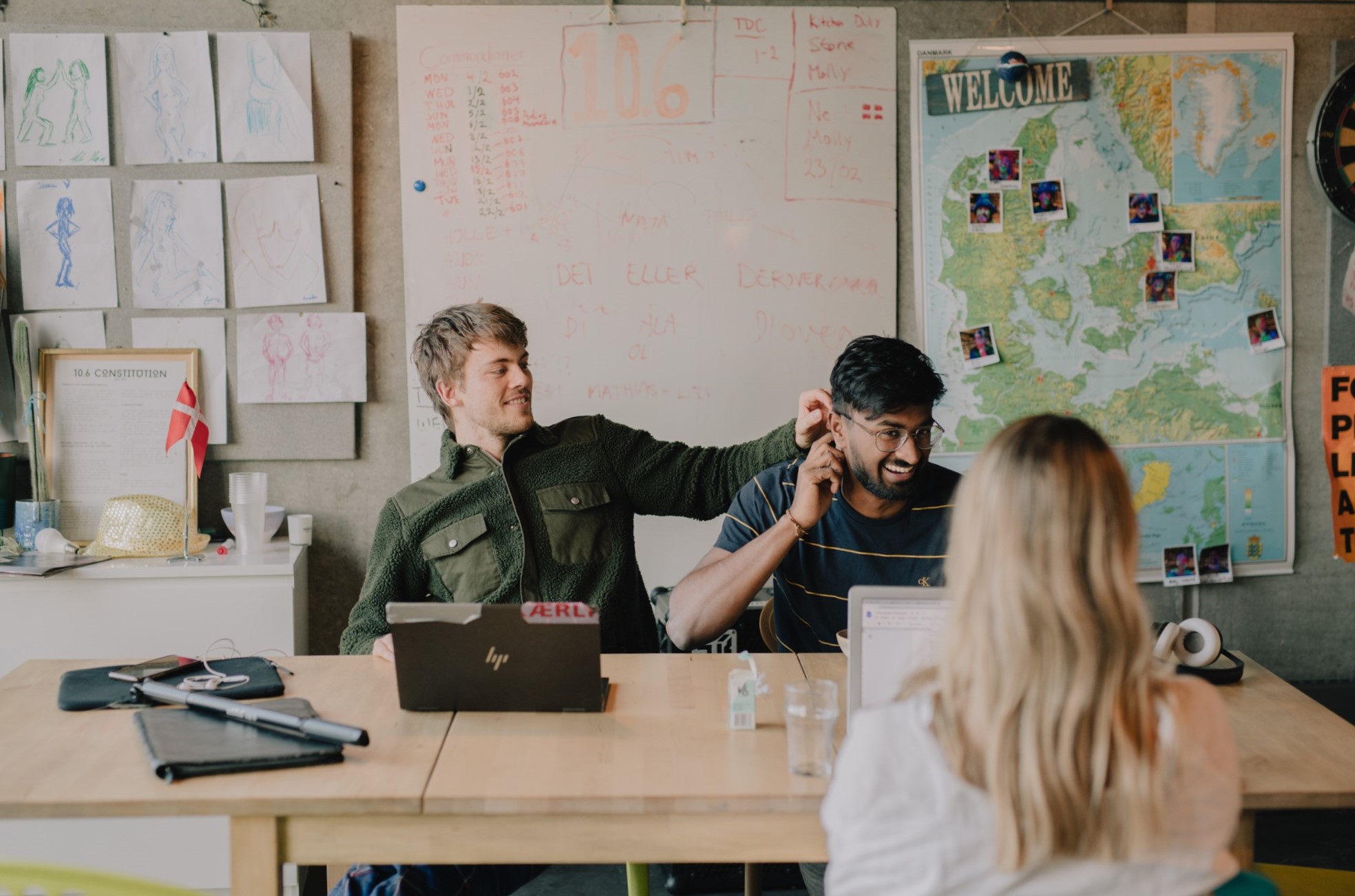 Studietid på køkkenet.