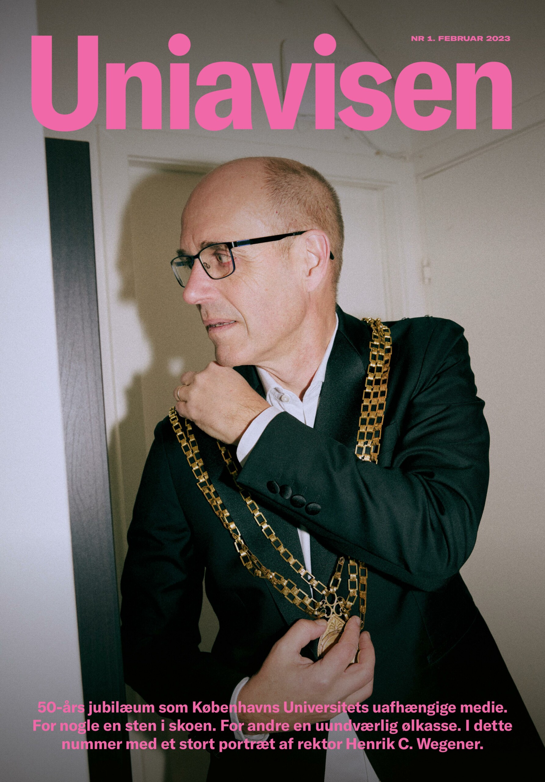 Forsiden på Uniavisens nye magasin, der er at finde i standerne rundt omkring på Københavns Universitets campus. I magasinet kan du læse hele interviewet med rektor.