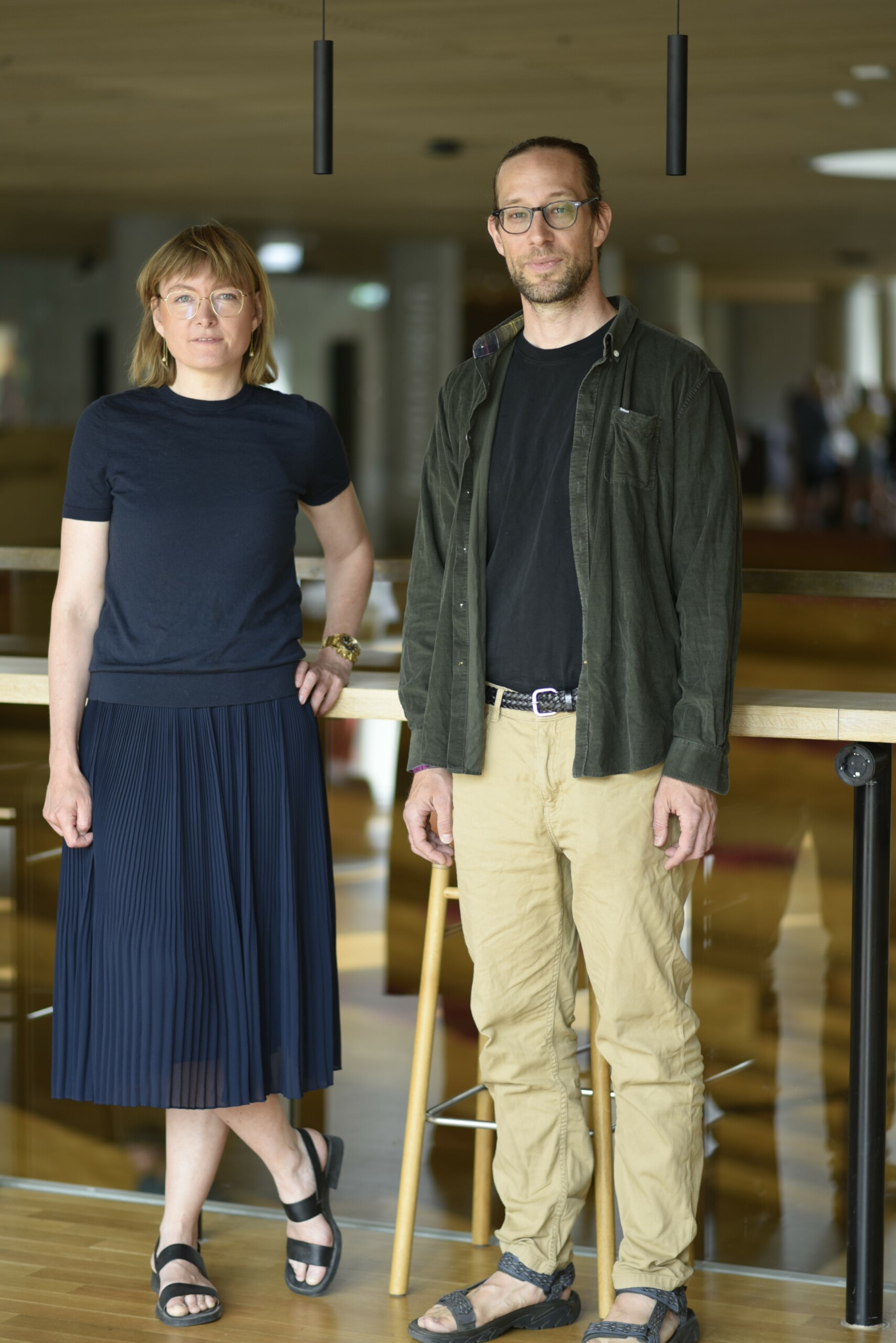 Rebecca Adler-Nissen og Matthias Christandl håber, at studerende fra alle kanter af KU vil strømme til debatarrangement om kunstig intelligens og kvantemekanik tirsdag eftermiddag den 20. juni.