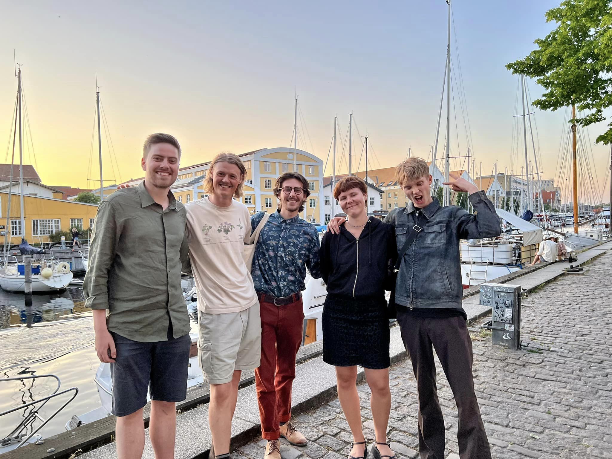 En del af bachelorpriserne var en middag med redaktionen fra Paradoks. De fem vindere var inviteret på Kanalhuset efter prisoverrækkelsen. 