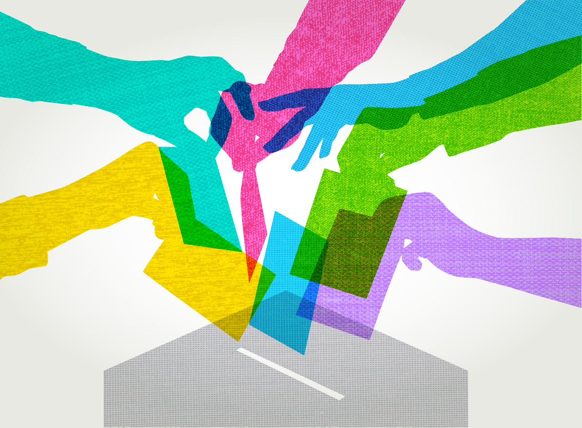 Der er tekniske problemer i valgsystemet.