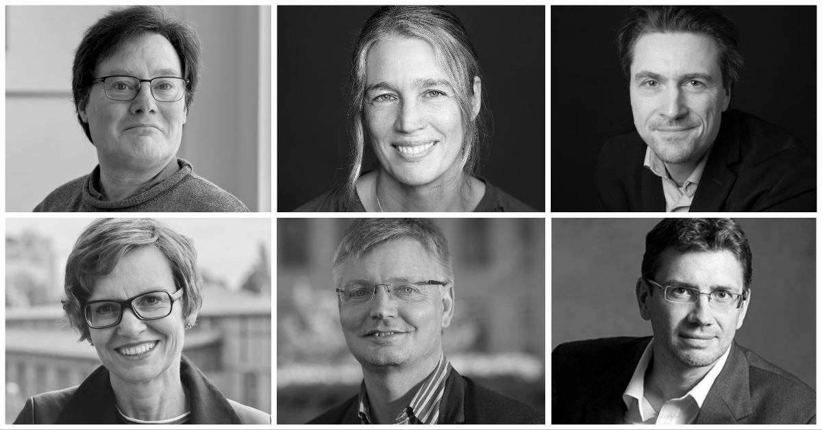 Fra venstre hjørne: Casper Tybjerg, Anna Sandberg, Morten Fink-Jensen, Sophie Wennersheid, Michael Fjeldsøe, Kim Ryholt