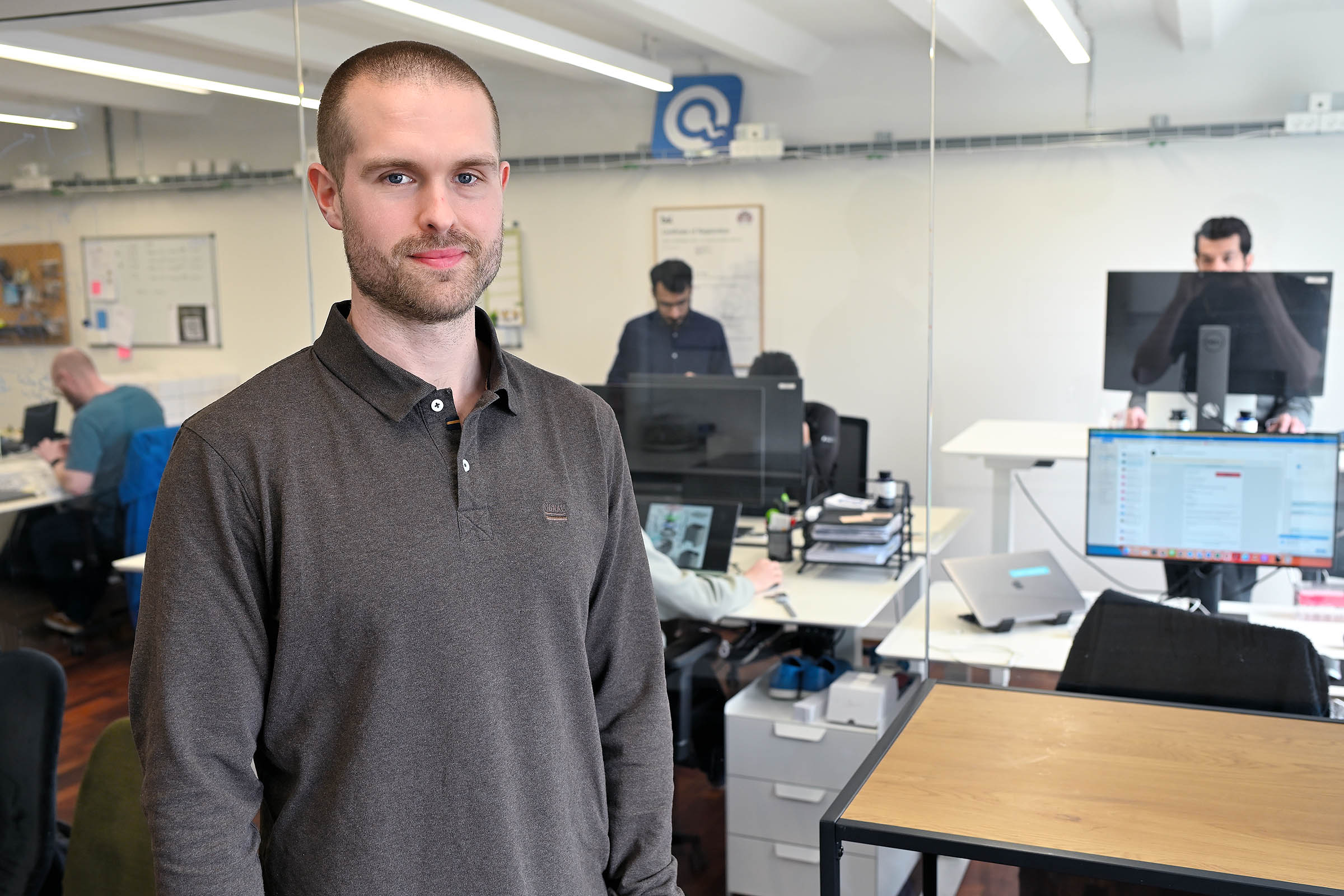 Emil Andersen i den virksomhed i Njalsgade på Amager, der allerede har produceret 40.000 hjemmesædtestkit på baggrund af en idé, han fik for otte år siden. 