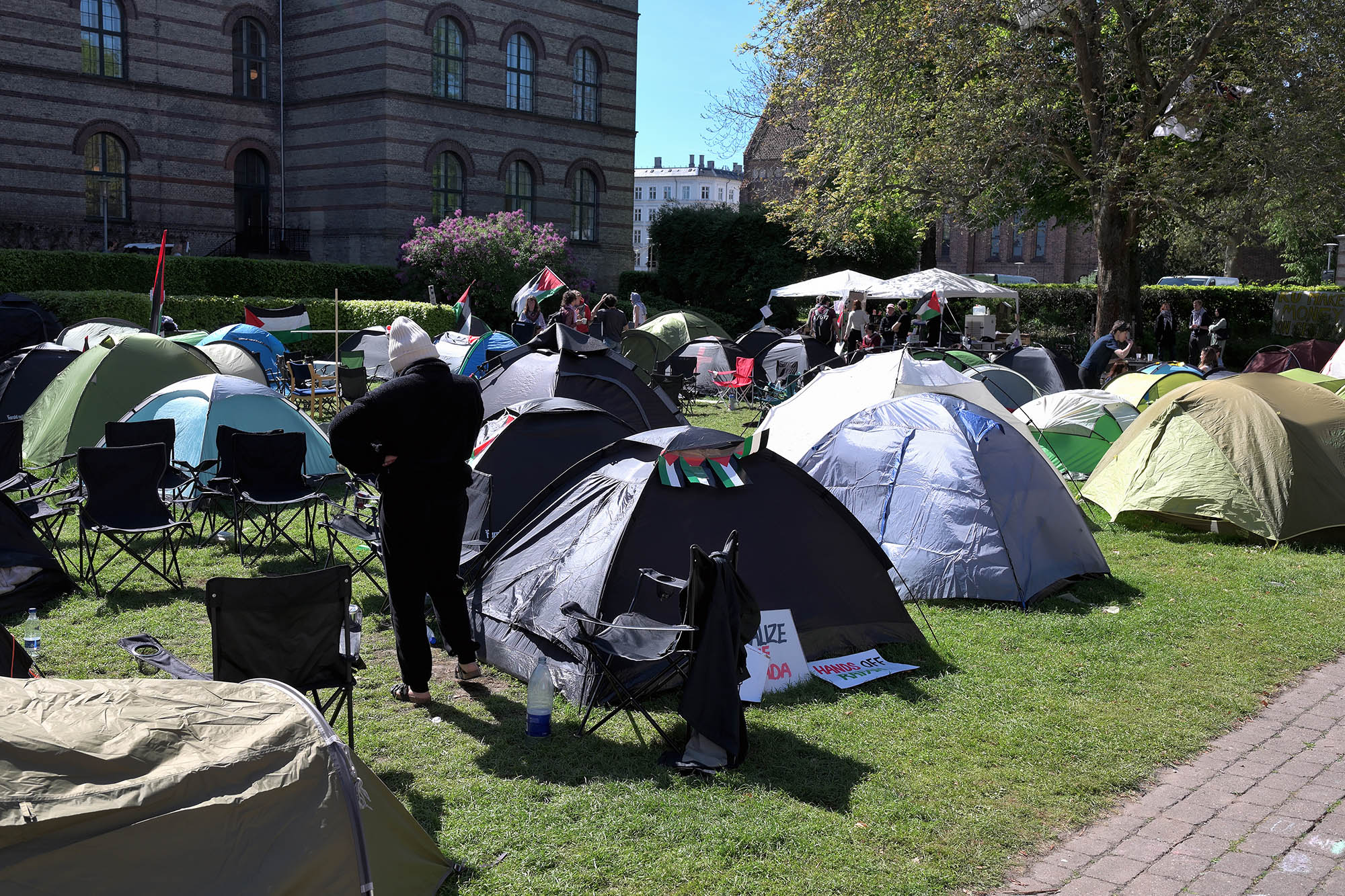 This was the scene last year when students occupied the inner courtyard at CSS.
