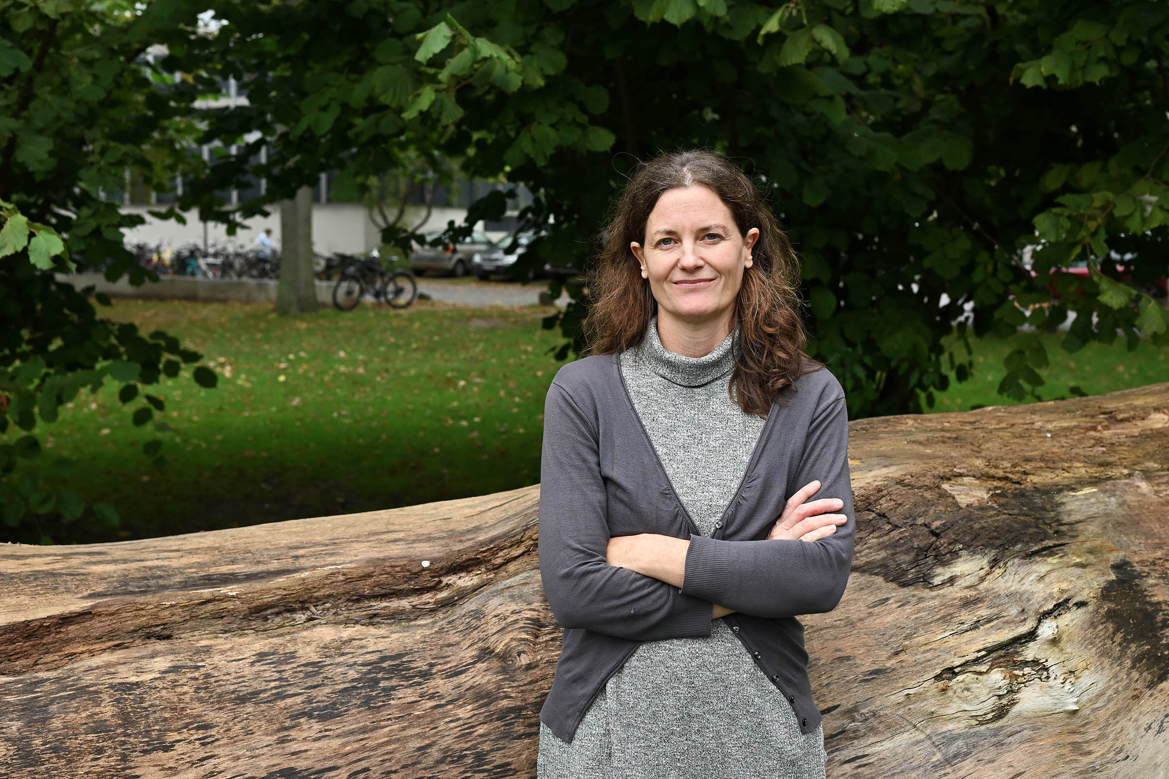 Associate Professor Elodie Briefer near her office at the University of Copenhagen.