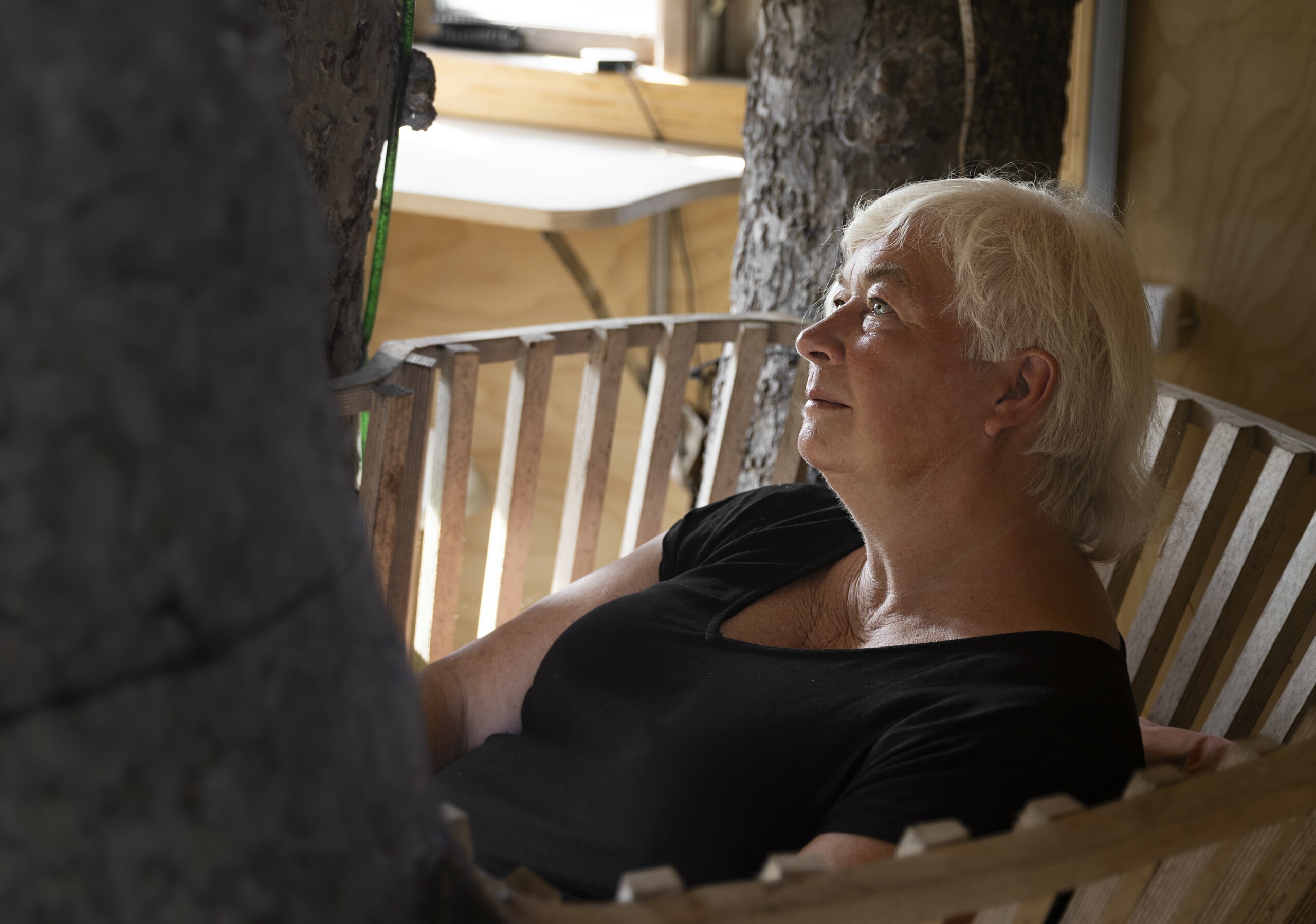 »Verden går ikke under. Den kommer til at forandre sig, og den bliver sværere at bo i, men den går ikke under,« siger Dorthe Dahl-Jensen til de unge, som oplever klimaangst. 