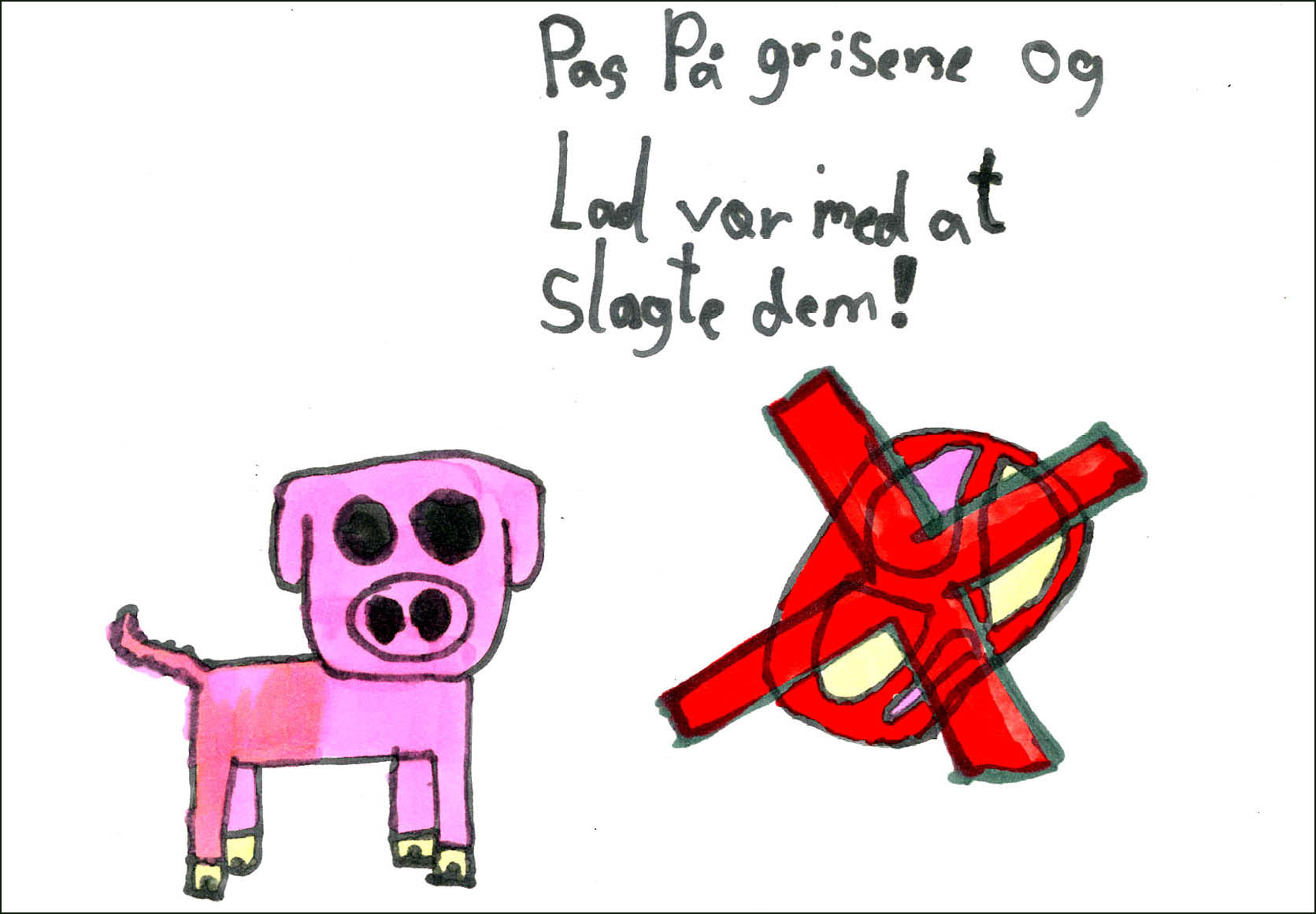 Elodie Briefer har fået en slags fantegning fra sin datters veninde, der er kvik og allerede generelt interesseret i videnskab. Derfor mailede Elodie Briefer venindens mor et link til Miki Mistratis dokumentar, inden den blev sendt. Bagefter sendte pigen denne tegning.