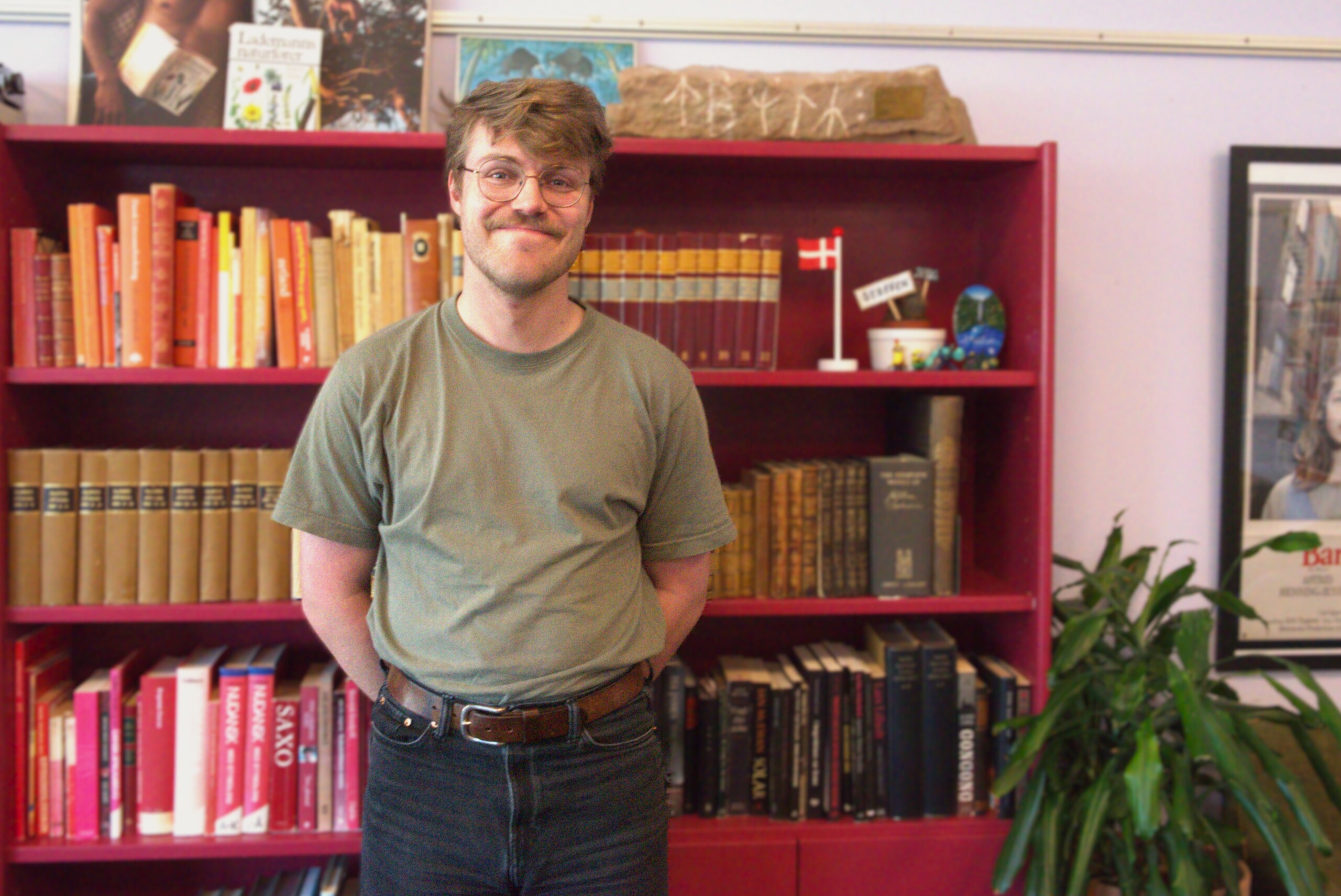 Asger Wolin læser dansk med sidefag i religionsvidenskab på ottende semester.