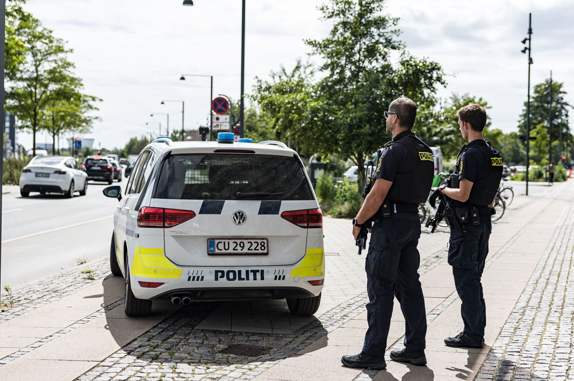 Politiet var mandag 11. august på KU's Søndre Campus efter en anmeldelse af et våben.