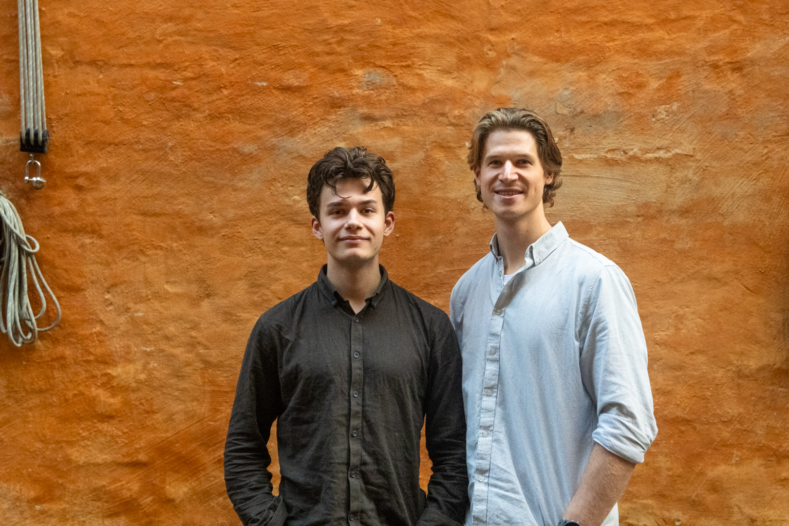 Simon Dohm Jakobsen (tv) og Laurids Fridolin Joensen Vale (th) for Studerende for Mangfoldighed. 